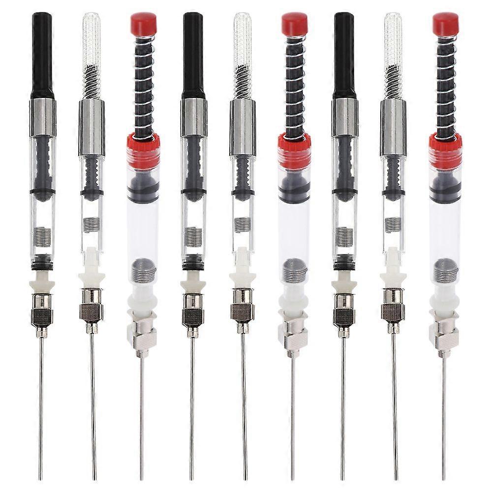 9pcs Refillable Fountain Pen Ink Converter System for 3.4mm and 2.6mm Diameter Pens Universal Ink Absorber and Filler Calligraphy and Writing Tools