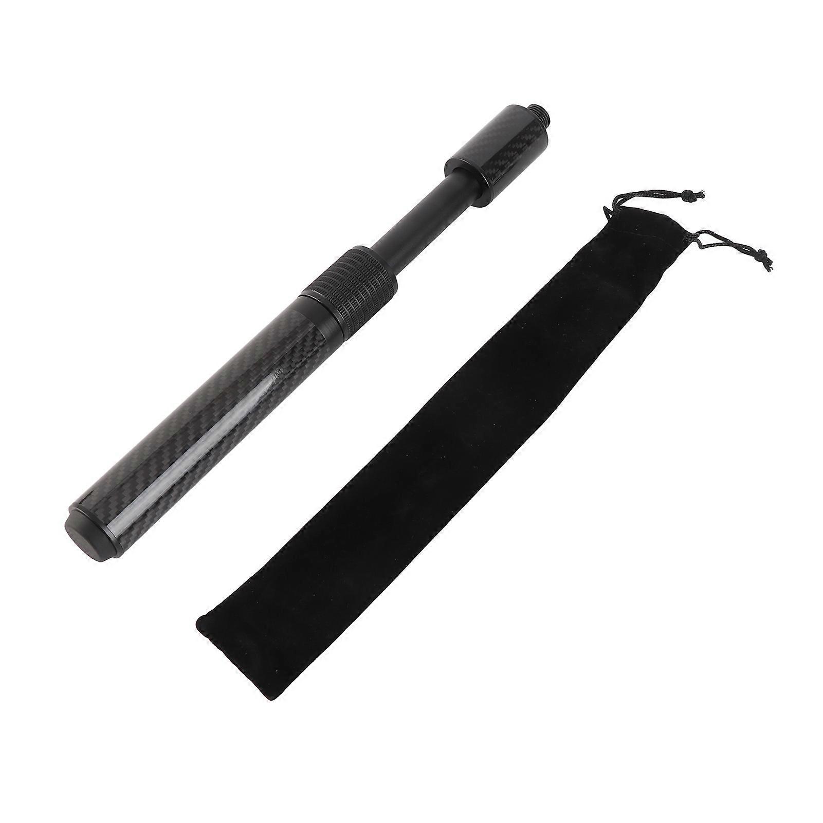 Billiard Cue Extension 240mm to 340mm Length Adjustable Carbon Tube Pool Cue Extension Billiard Accessories Compatible With for Predator