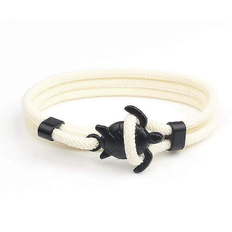 Handmade Turtle Charm Bracelets Red Braided Rope Multilayer Adjustable Bracelet