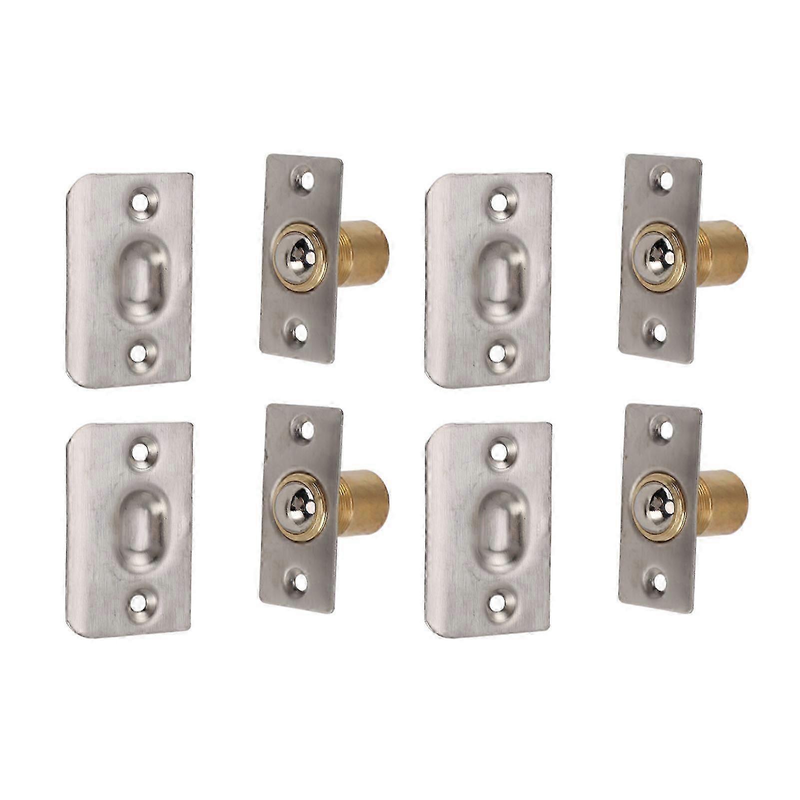 Adjustable Spring Closet Ball Latch 4pcs Solid Brass for Cabinet Pantry Door