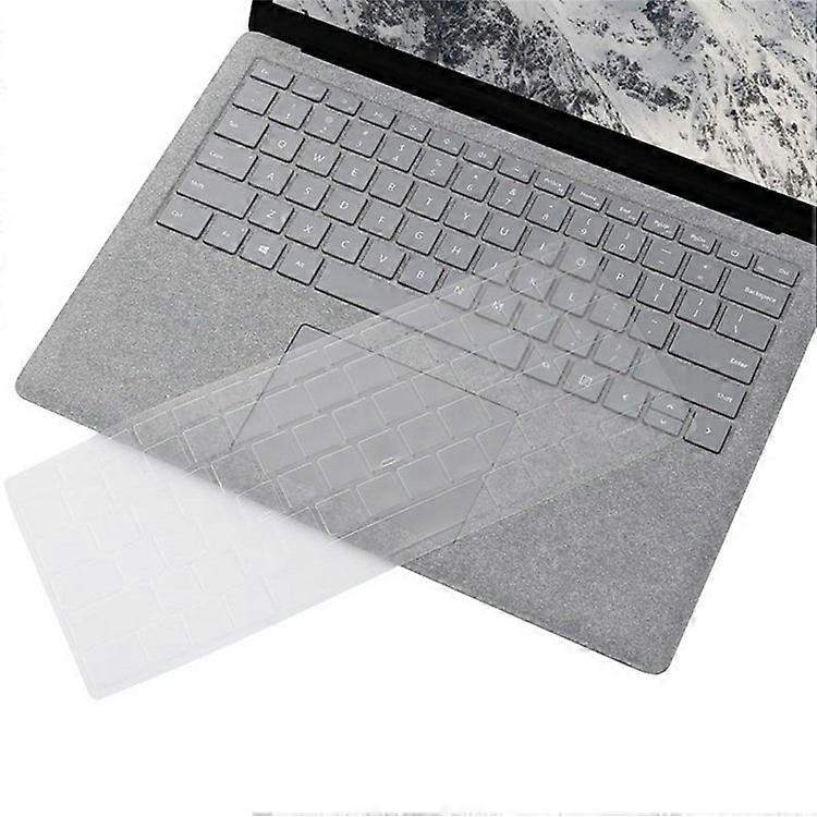 متوافق مع Microsoft Surface Laptop 7 غطاء لوحة مفاتيح مقاس 13.8 بوصة مضاد للغبار مقاوم للماء غير مرئي واضح TPU فيلم حماية
