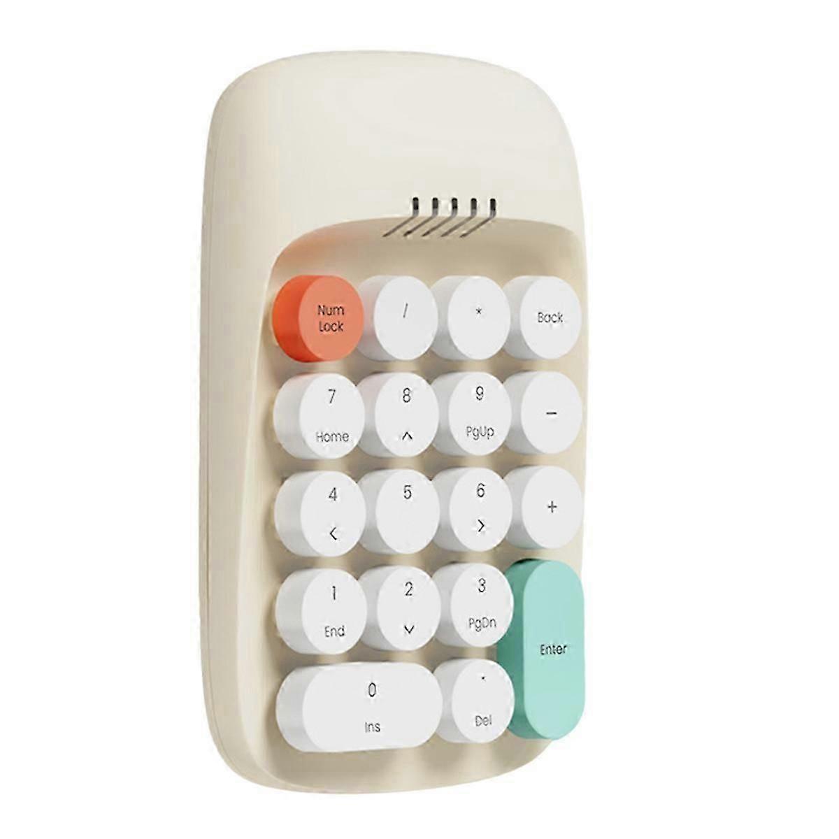 Retro Mini Keyboard Bluetooth Wireless Keyboard 18 Keys 2.4 GHz