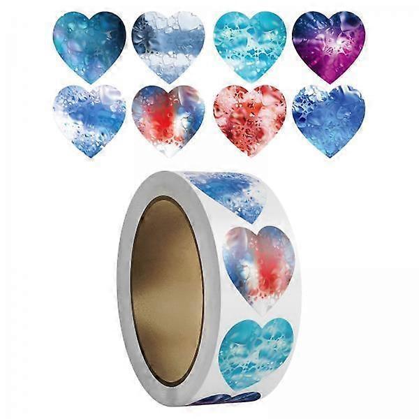 Romantic Heart-Shaped Stickers Set - 500 Count
