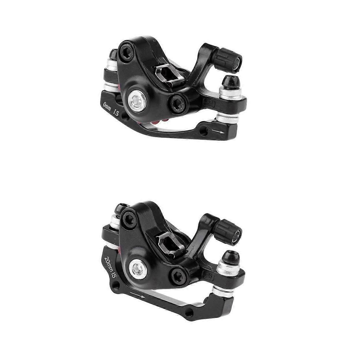 2 sztuk Rower składany ze stopu aluminium Mechaniczny przedni + tylny zacisk hamulca tarczowego