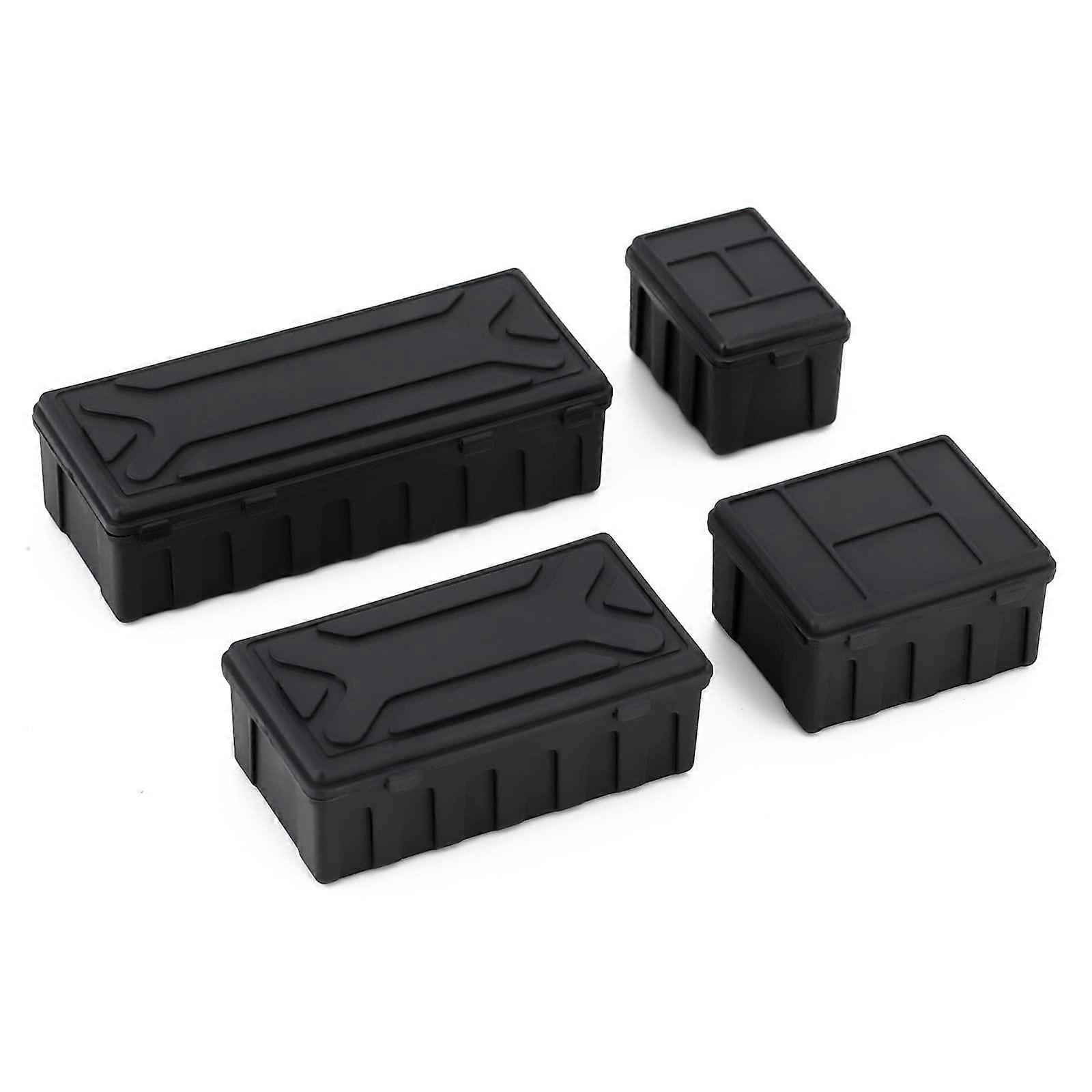 1/10 RC Crawler Car Plastic Decoration Storage Box for RC Truck Parts Accessories, Durable and Lightweight Model Storage Solution