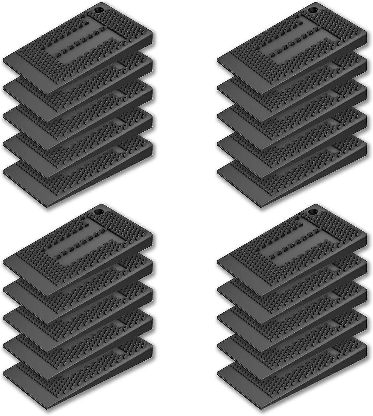 Pack of 20 Plastic Wedges, Plastic Wedges for Leveling, Furniture Wedge for Stabilizing and Leveling Furniture