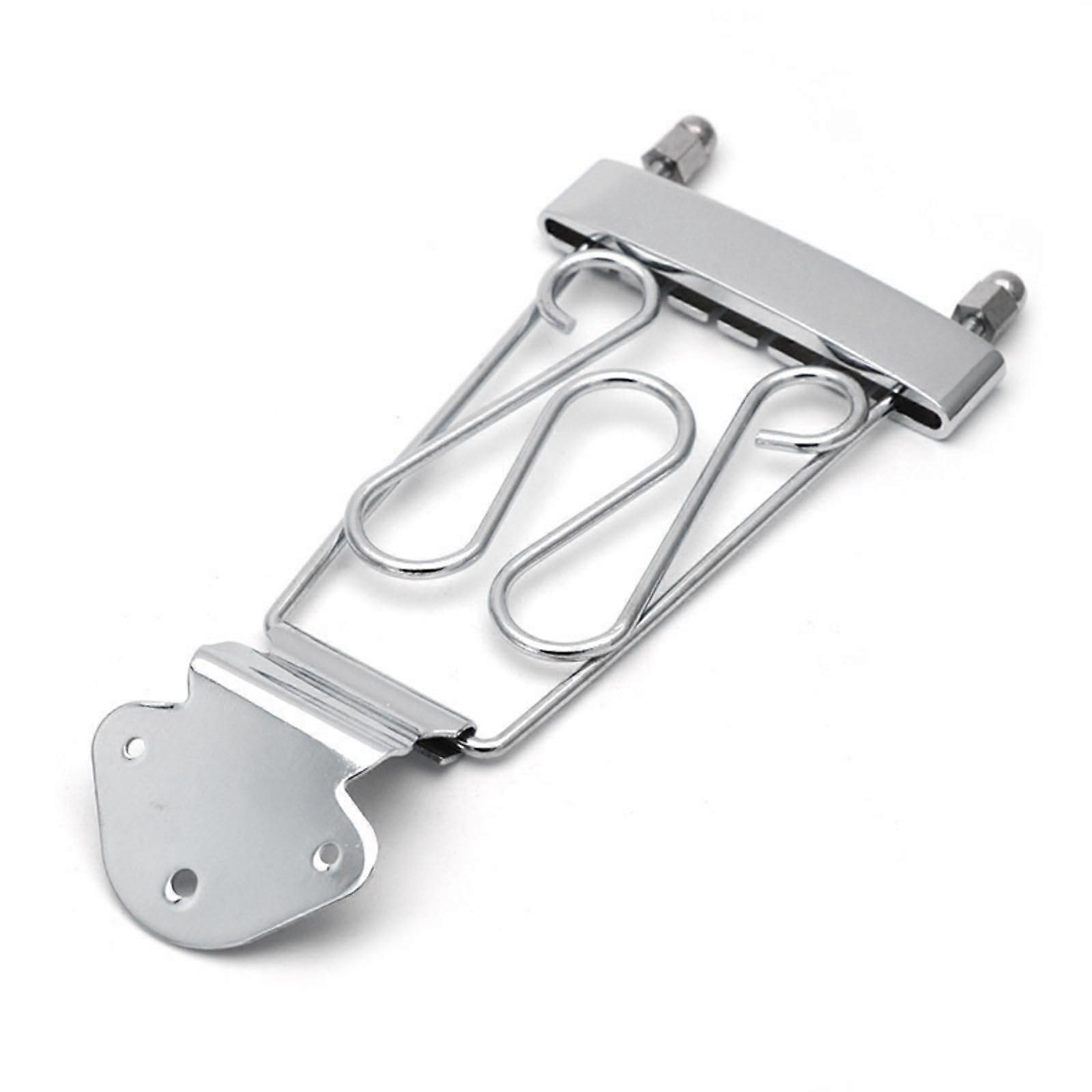 Guitar Bridge for Hollowbody Electric Guitars, Adjustable Chrome String Bridge for LP Style Models