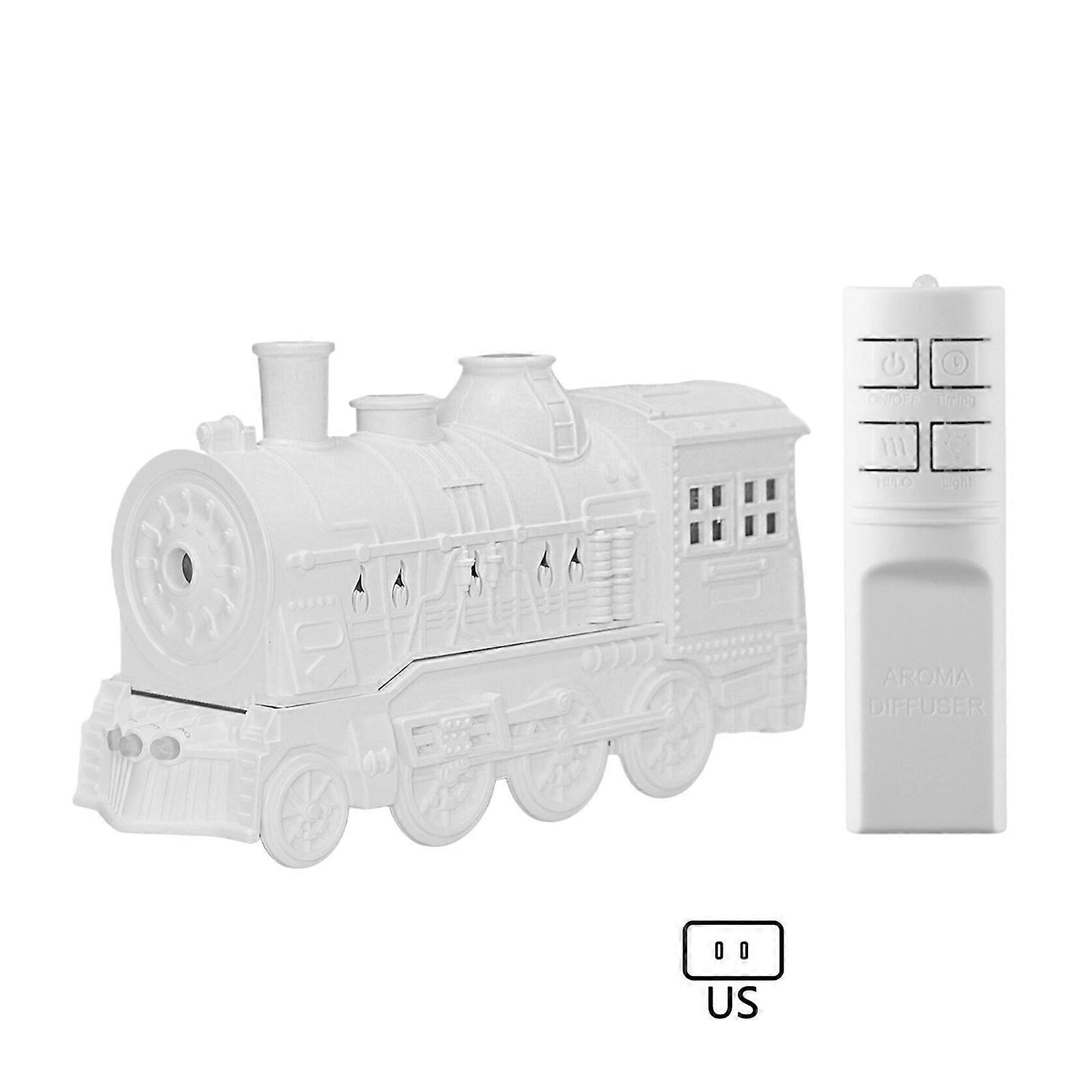 Train Air Humidifier Ultrasonic Aromatherapy Diffusers Mist Maker Essential Oil Difusor Remote Control 300ML Water Tanks White