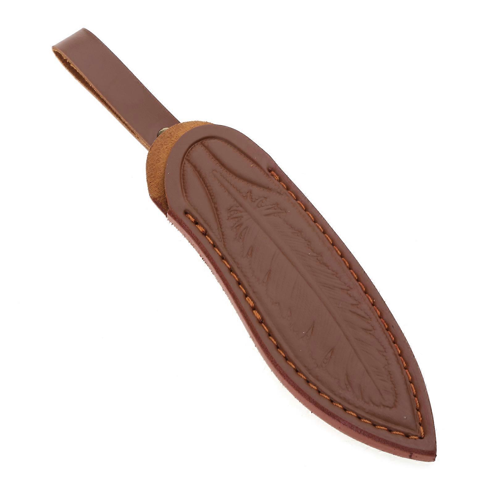 Portable Knife Storage Sheath Pouches with Belt Loop Leathers Holsters Belt Pocket Knife Holder Practical and Durable Brown2