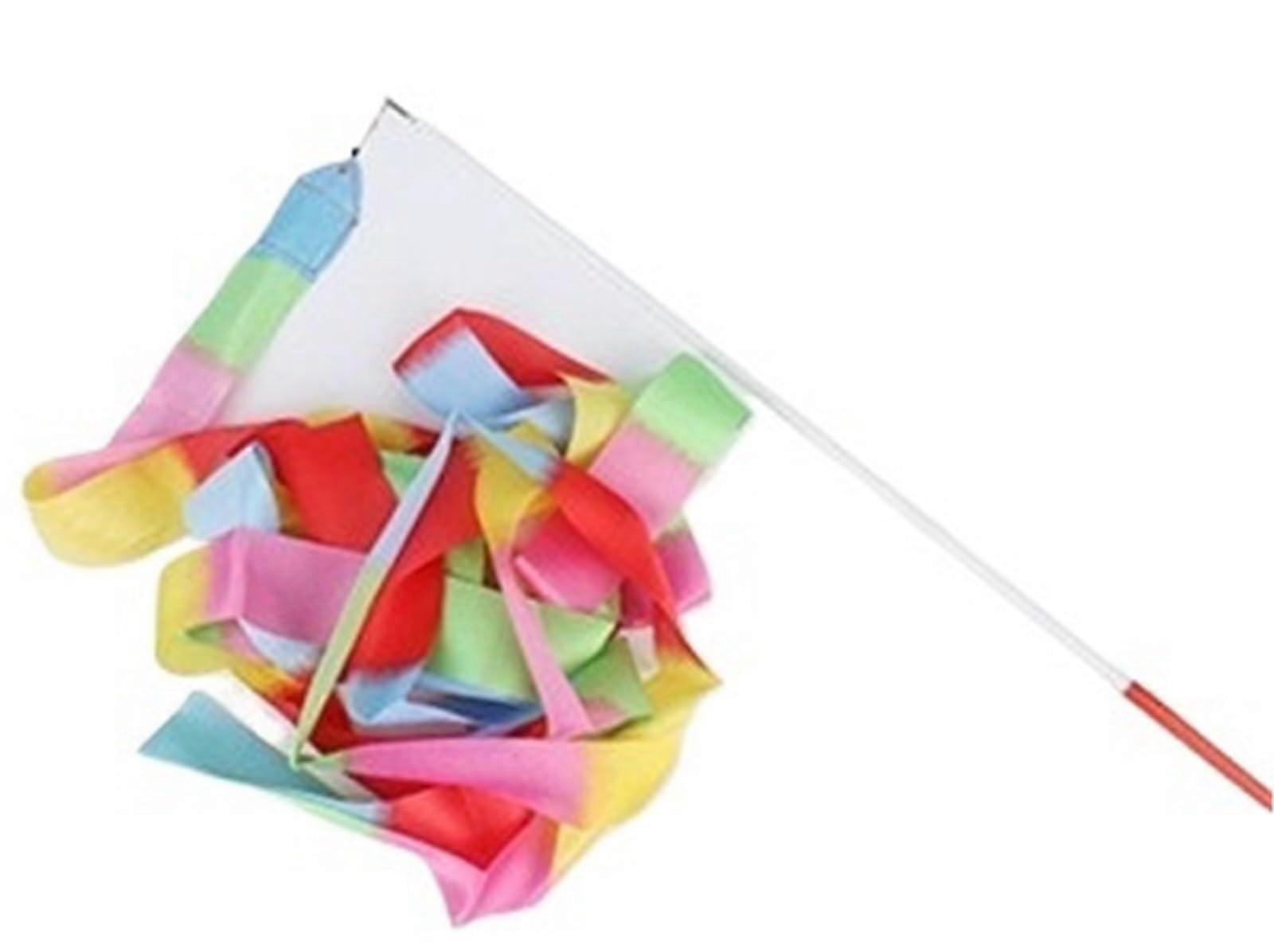 Gymnastik-Tanzband-Stäbe, Bunte Twirling Rods 2M 4M 6M für Regenbogen Tanz Training, Farbige Trainingsstäbe