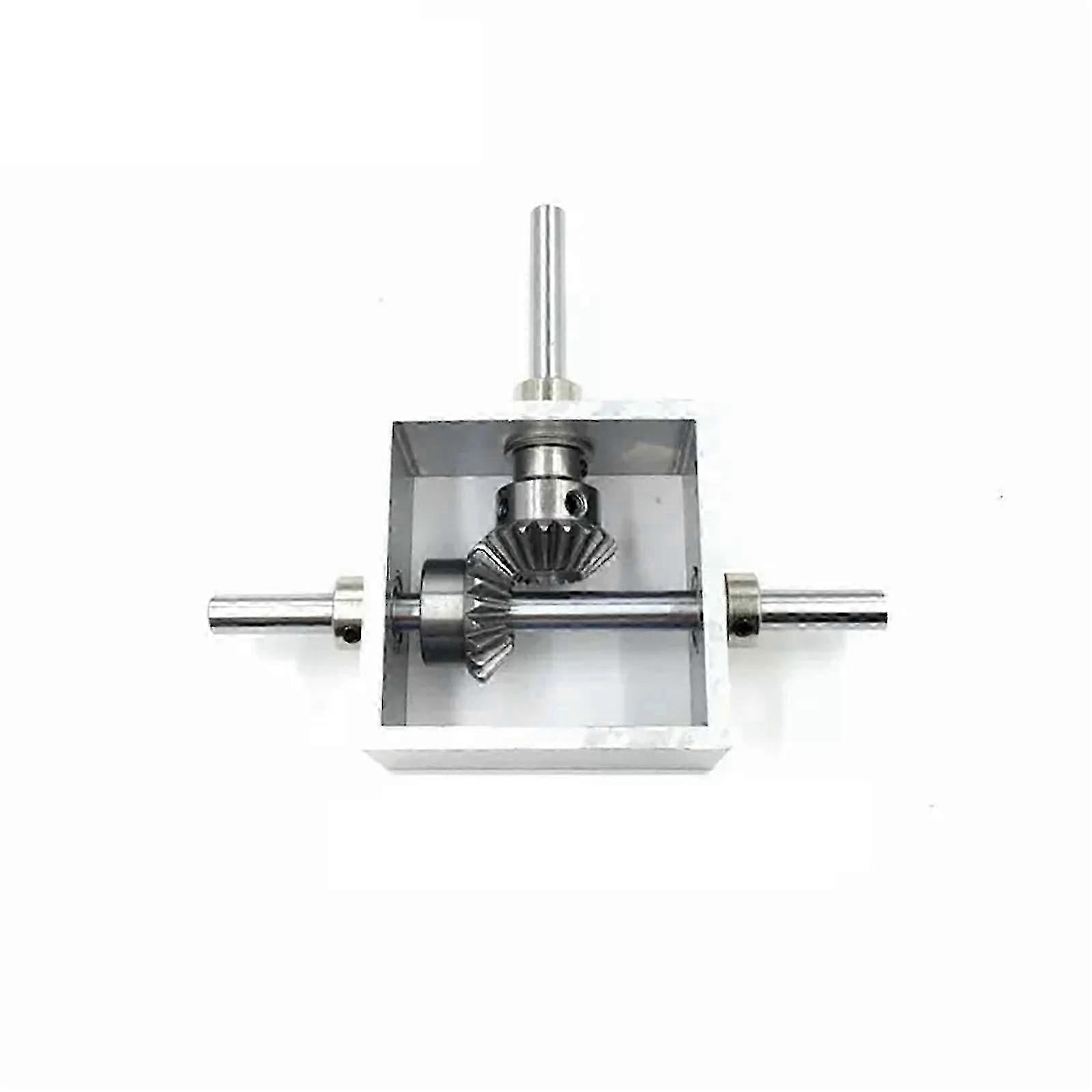 90 Degree Right Angle Transmission Reversing Gearbox 1:1 Dual Output Shaft