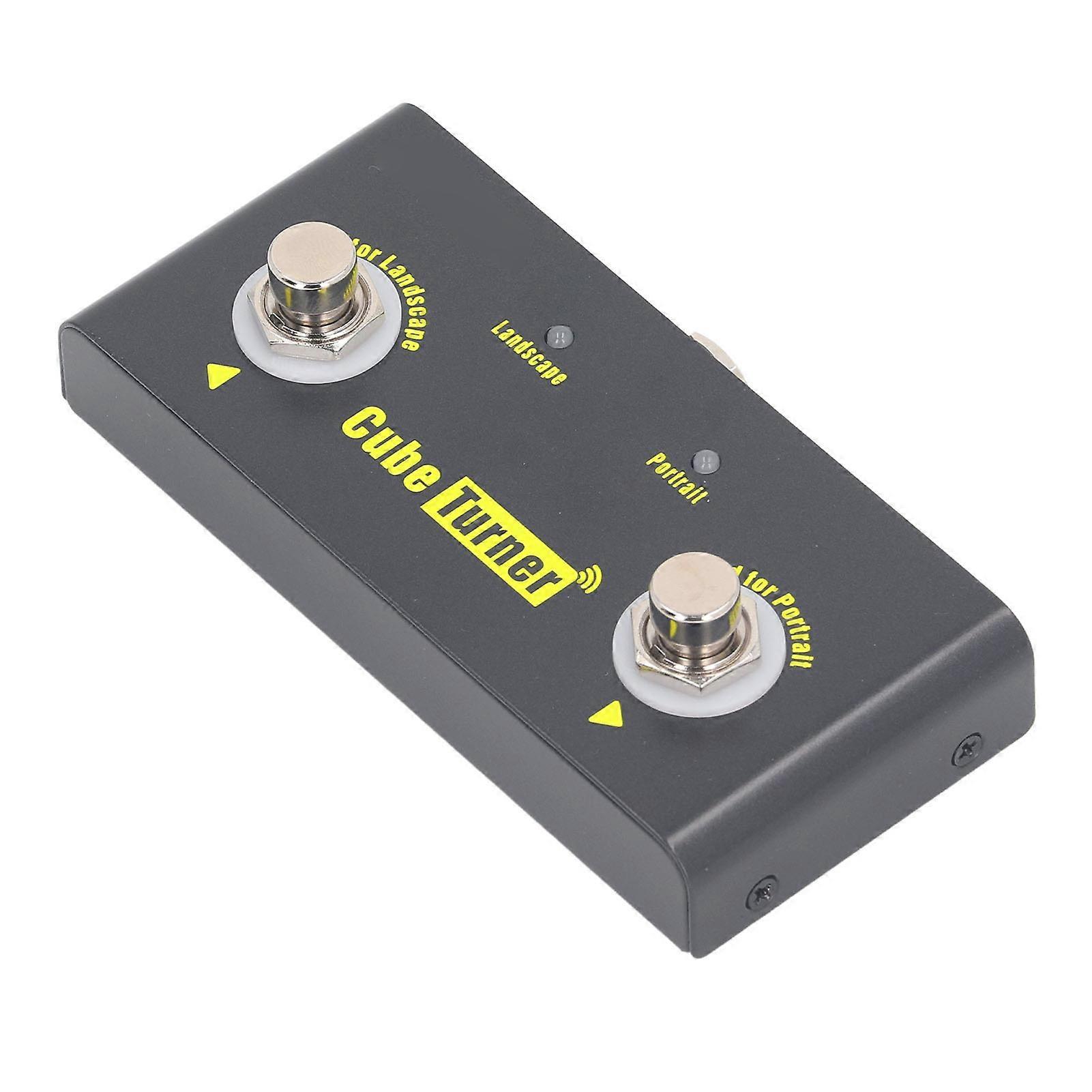 Wireless Page Turner Pedal 10m Range Bluetooth Rechargeable Tablet Music Sheet Page Turner for Performance