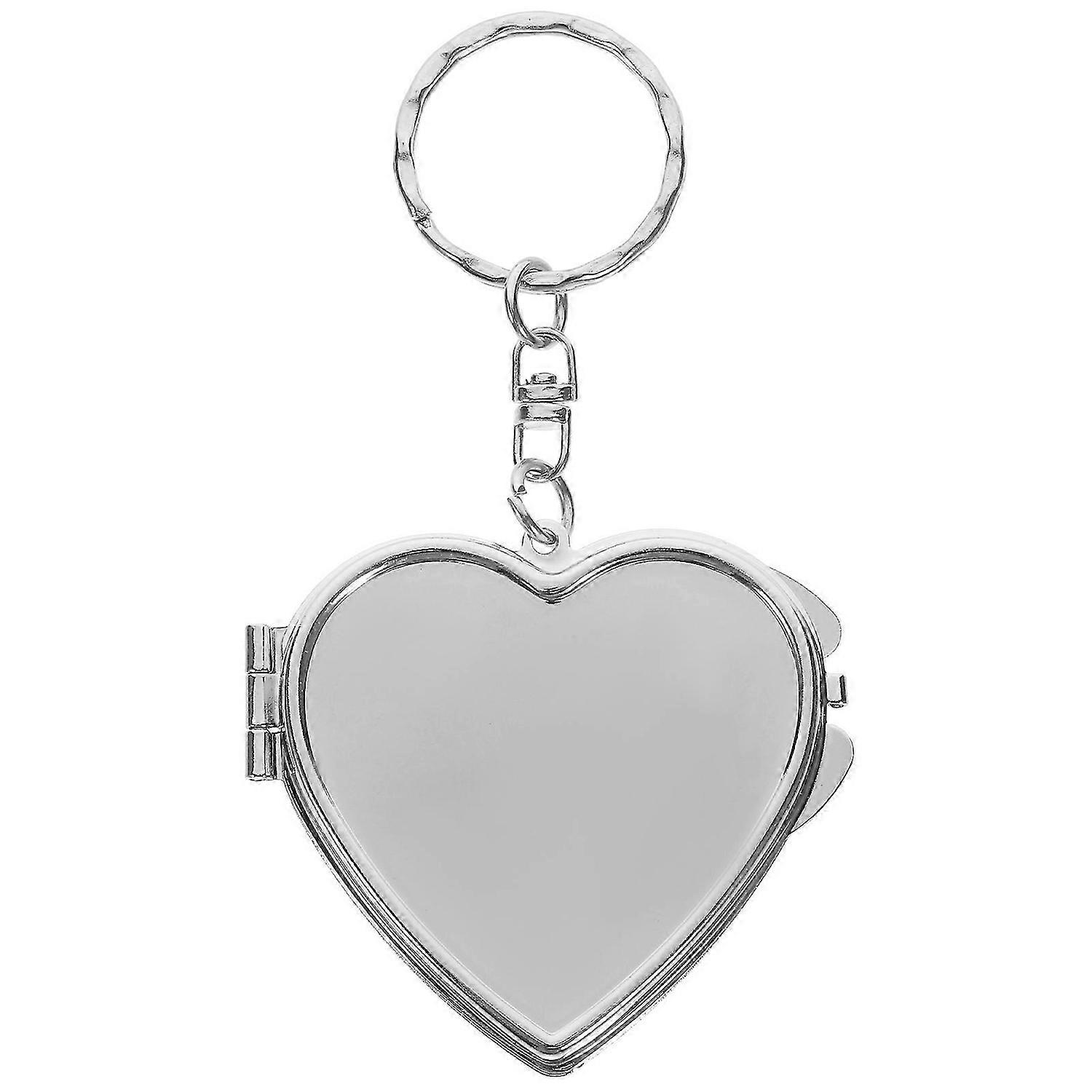 Small Makeup Mirror Portable Mirror Travel Mirror Heart Shape Mirror Women Makeup Mirror