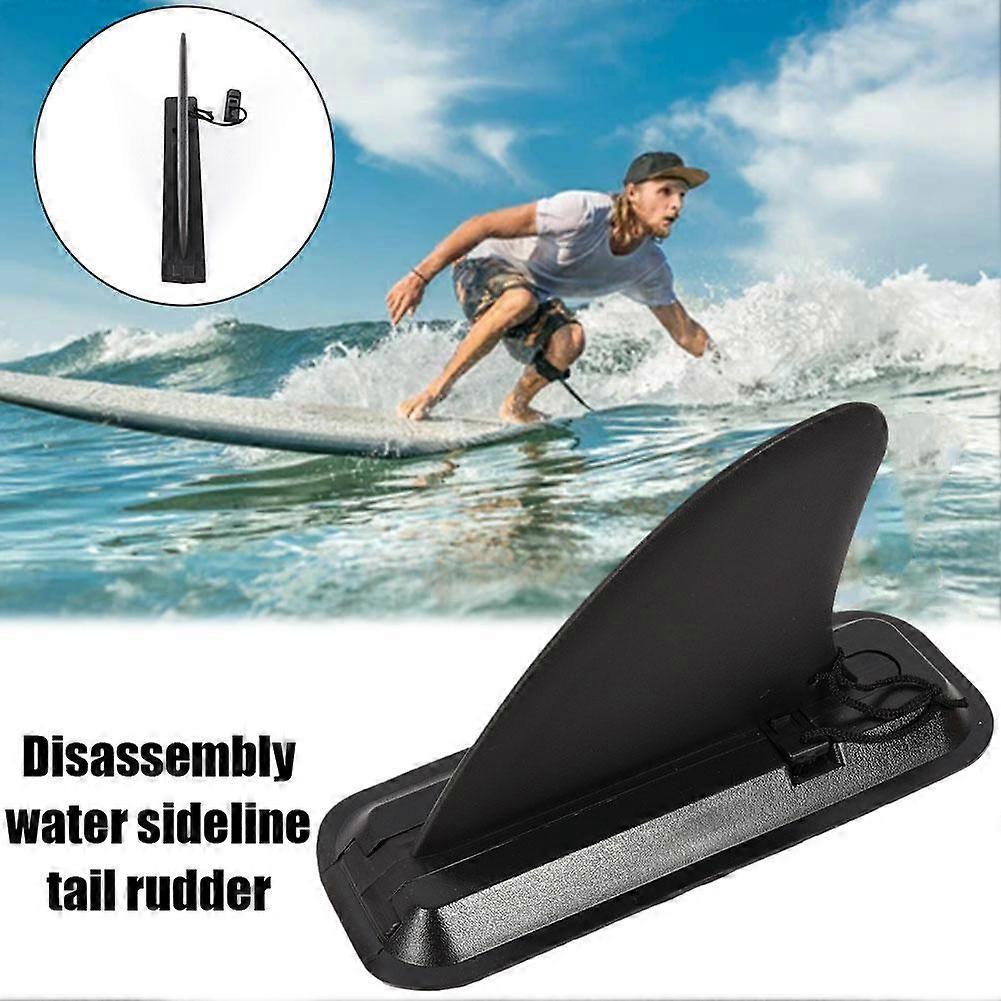 Pinna piccola singola (113 g) (A)$Surfboard paddle board pinna di coda a clip barca SUP slide-in 4 pollici pinna piccola divisore d'acqua staccabile timone di coda