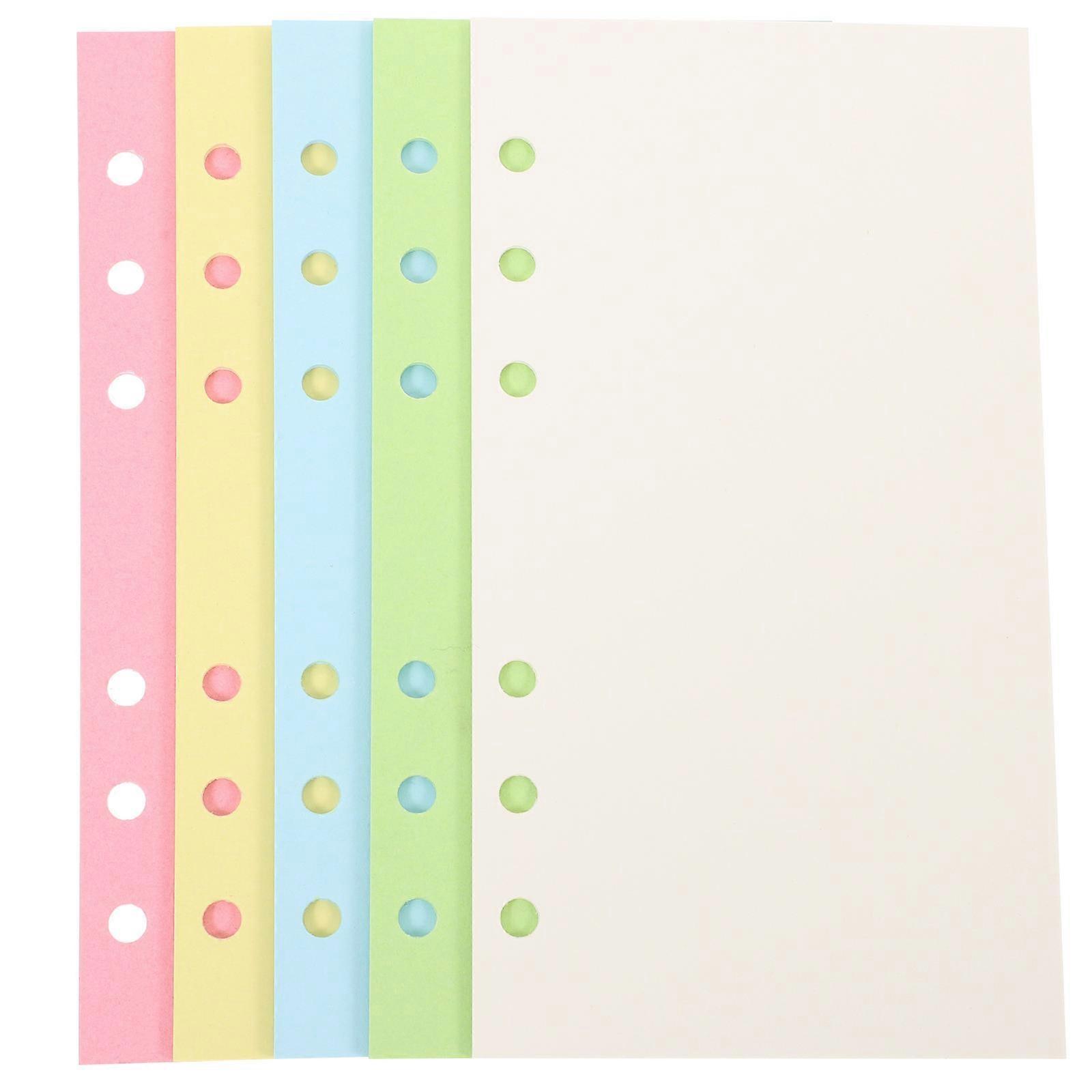 Flexible A6 Paper Refills, Blank Loose Leaf for Notebooks