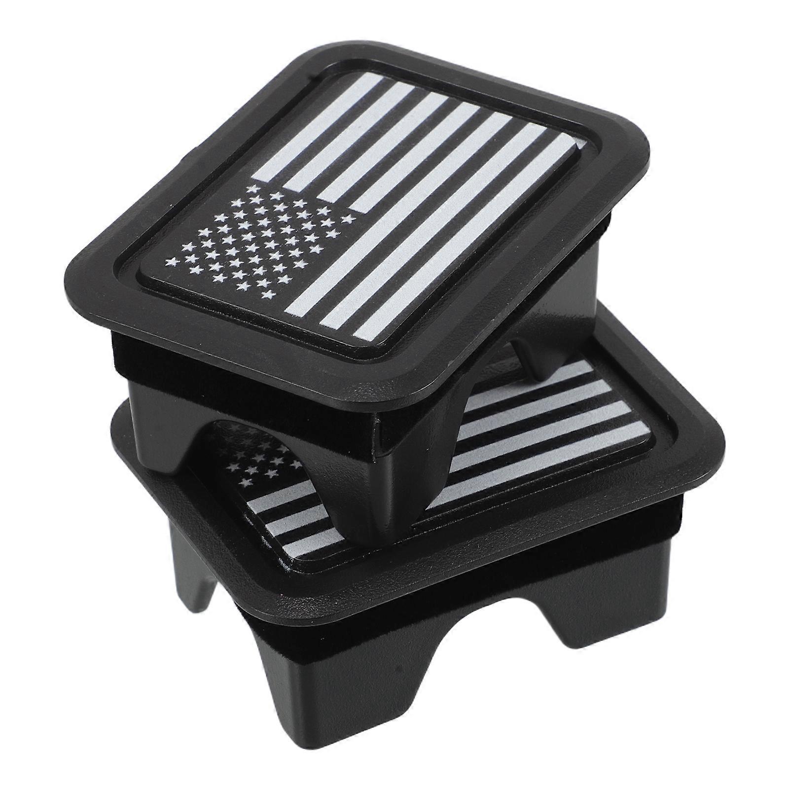 2pcs Decorative ABS Bed Rail Stake Pocket Covers for Ram – Easy Installation Trunk Hole Plug for Tailgate Protection