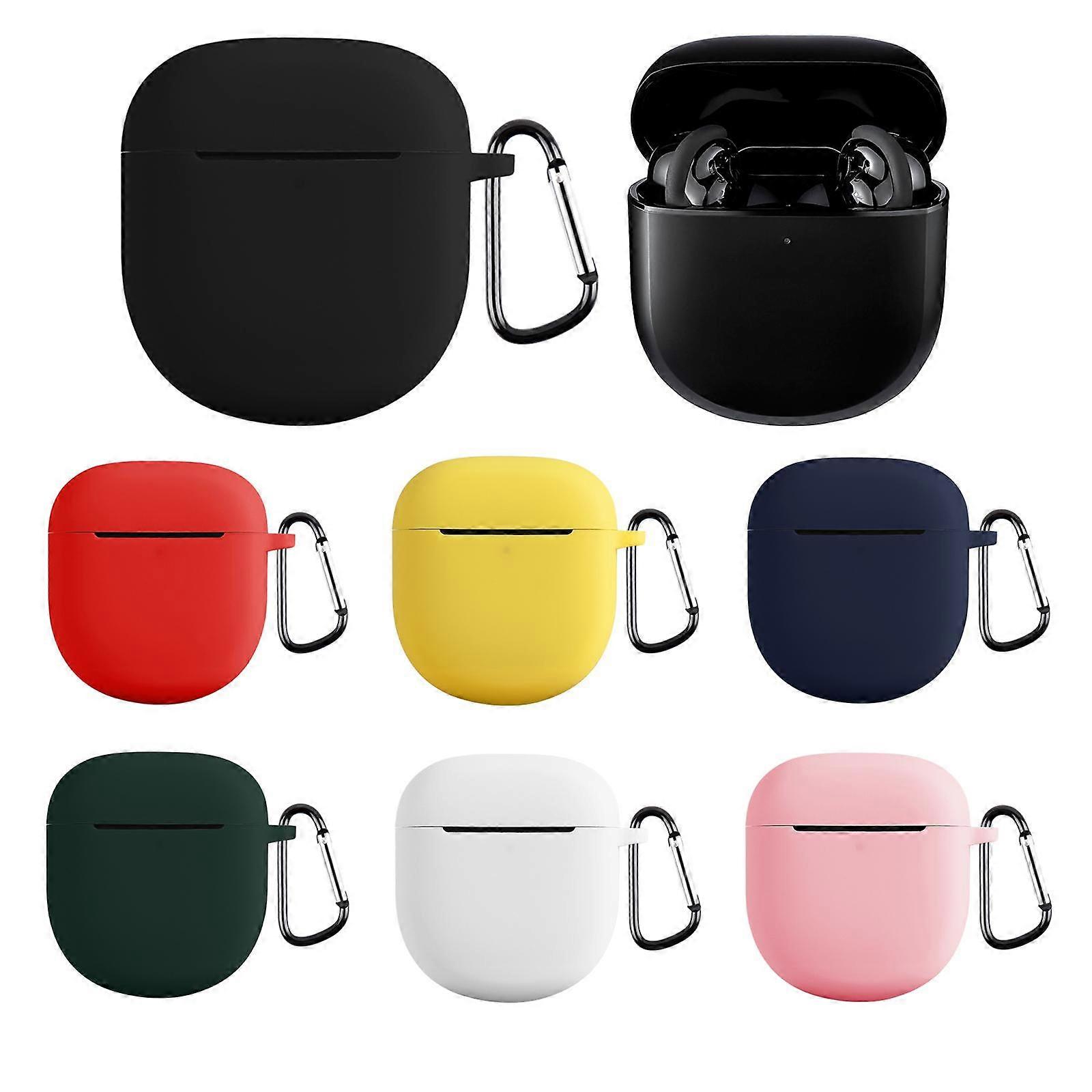 Solid Color Silicone Earphone Protective Case with Hook For Bose QuietComfort Earbuds II