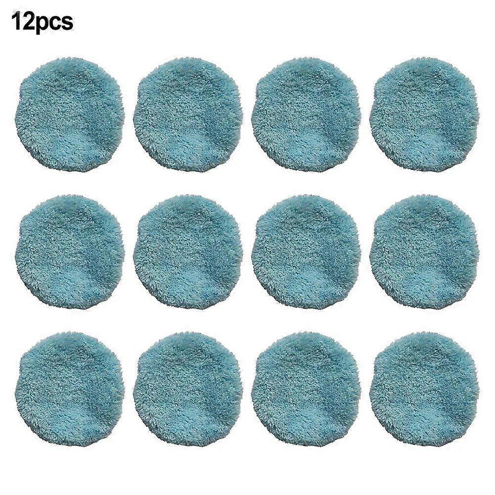 12pcs Round Cleaning Mops for Purerobo w-r3s Robot Vacuum Cleaner Clean Cloth Universal Dry and Wet Mop Cloths
