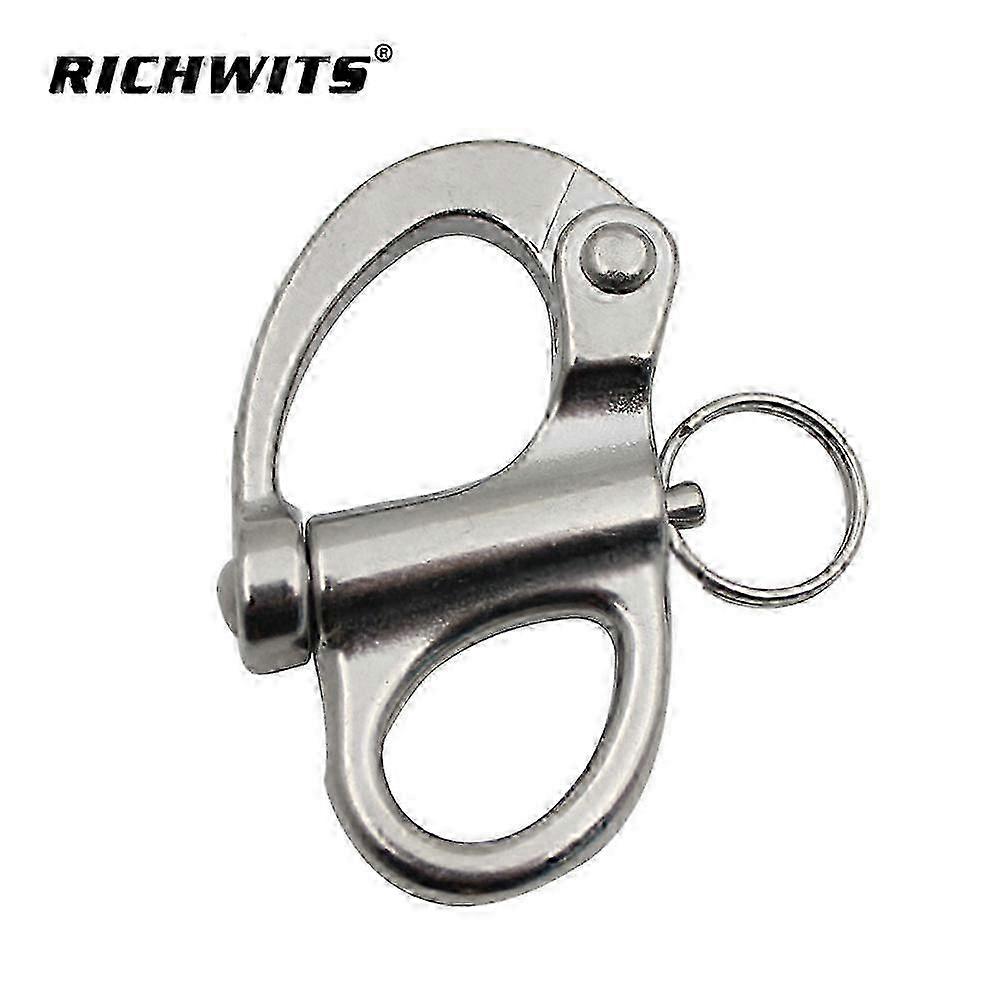 Quick Release Buckle with Round Ring Marine Rigging Hardware 35mm/52mm/69mm 2pcs