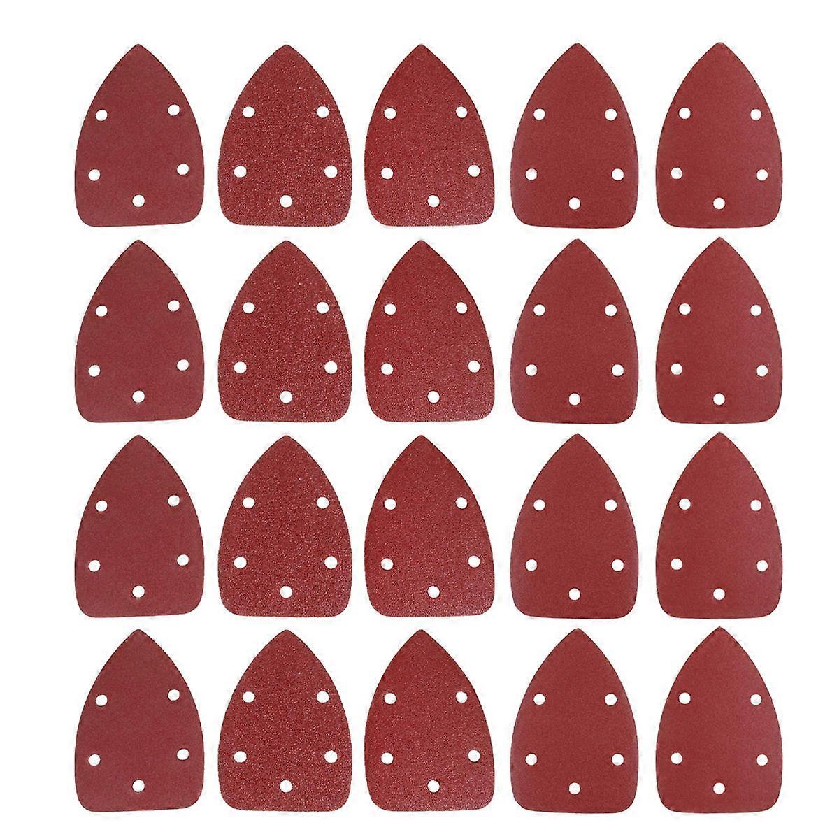 Sanding Sheet Triangle Back Sandpaper for Hardwood Furniture Polishing 50Pcs