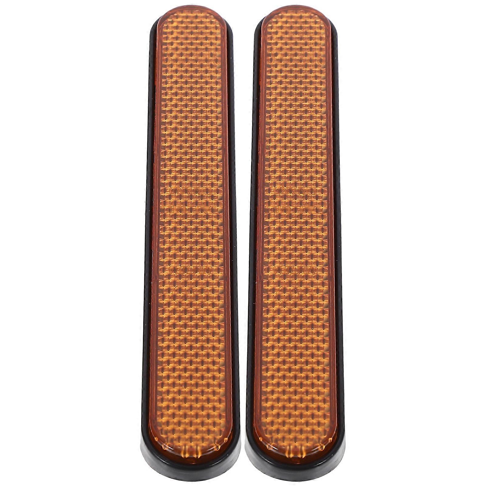 High Visibility Bike Sticker Creative Reflective Strip Increase Visibility For Outdoor Use 2Pcs