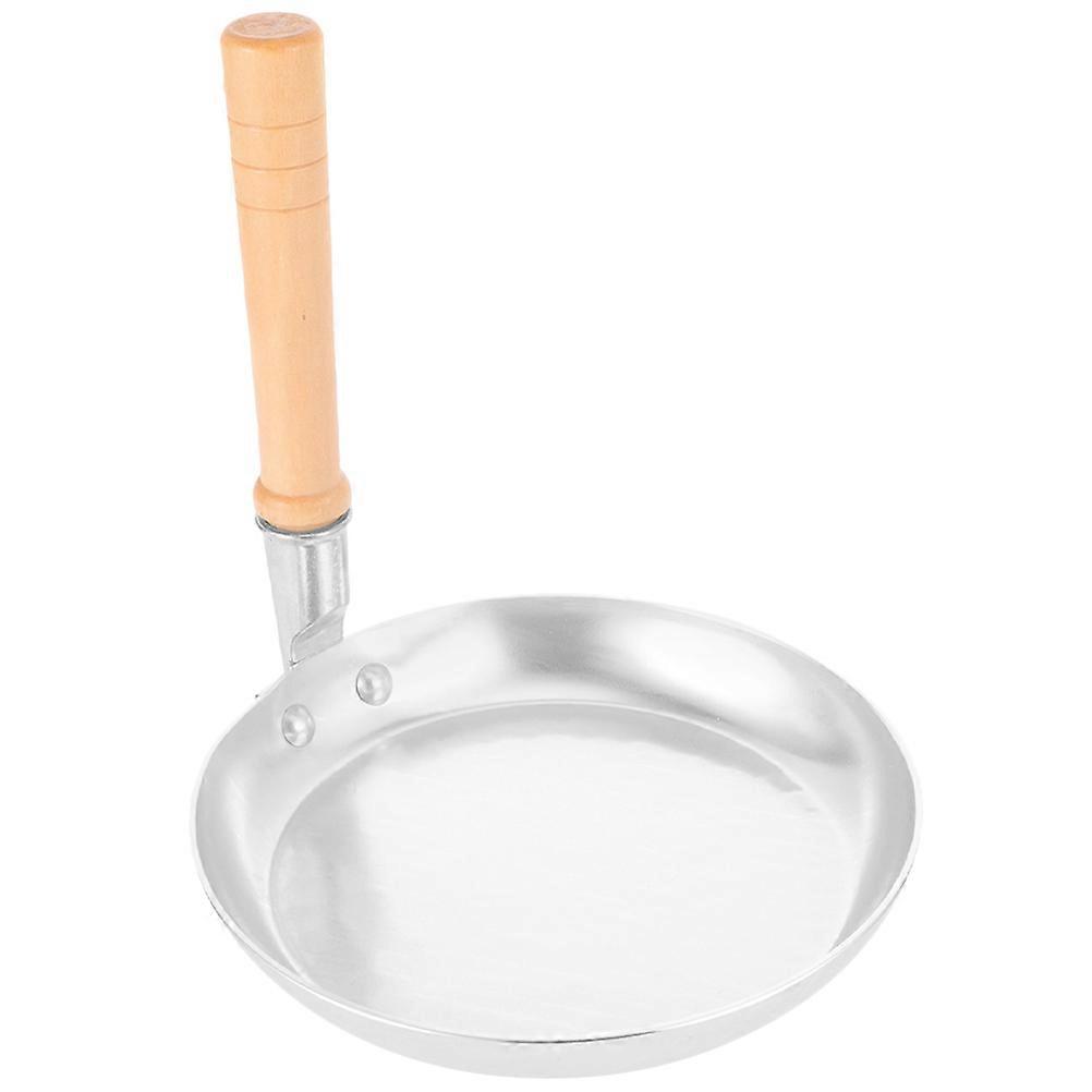 Cookware Oyakodon Pan For Cooking Oyakodon Round Bottom Vertical Handle Khaki 18.70X18.70X18.60CM Easy Flipping And Stirring 1Set