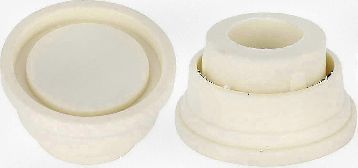 White Rubber Bumpers For Pool Ladders, Set Of 2 Non-slip Protectors For Swimming Pool Steps