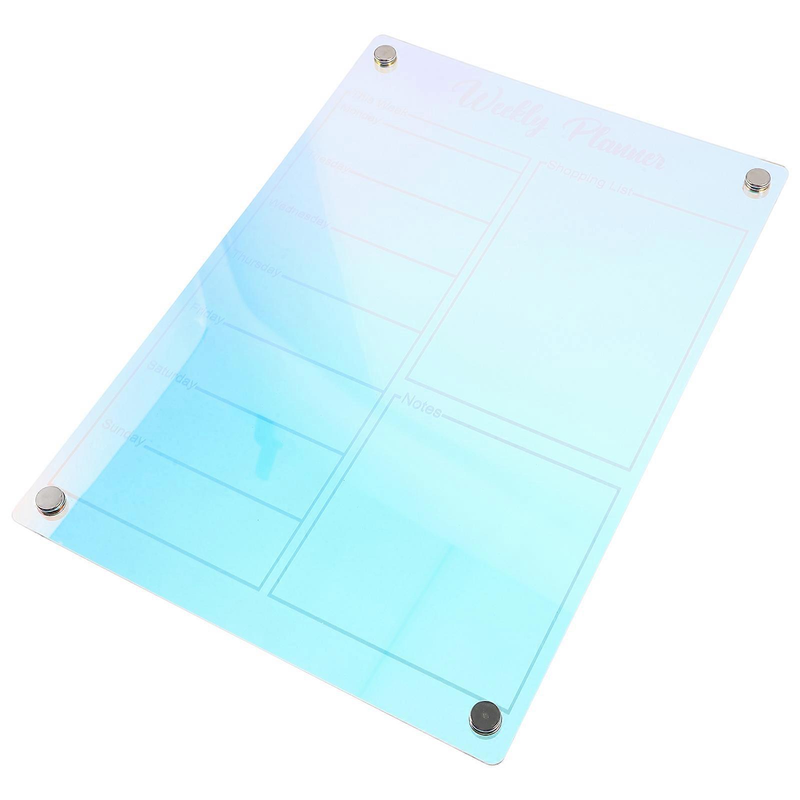 Erasable Acrylic Memo Writing Board Office Decor Multi-Colored 29.70X21.00X0.50CM Reusable 1Set