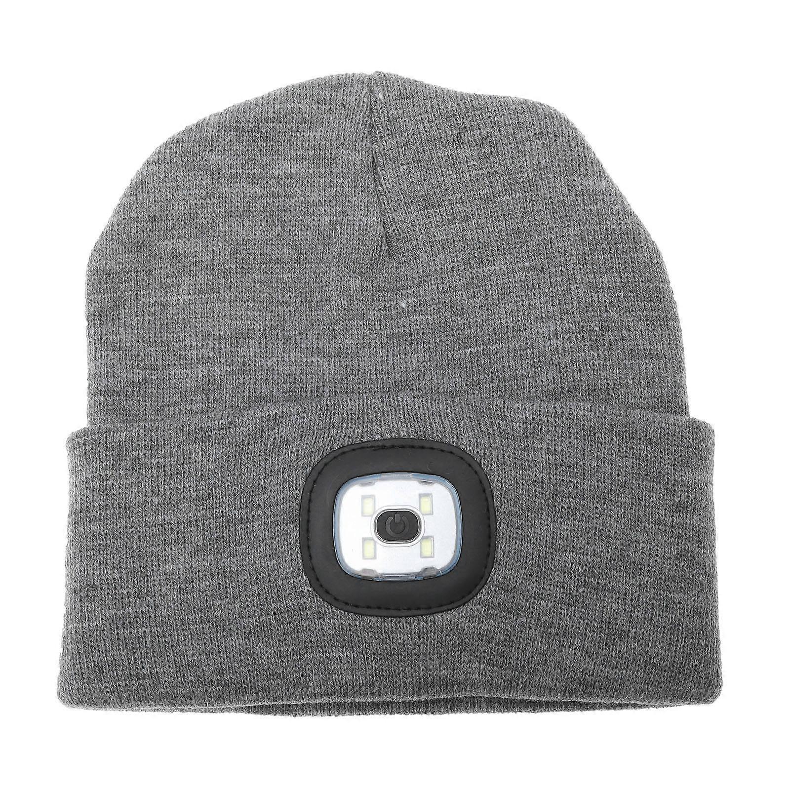 LED Lighted Hats LED Light Glowing Hat Luminous Atmosphere Dark Grey 21x20cm Adjustable 1Set