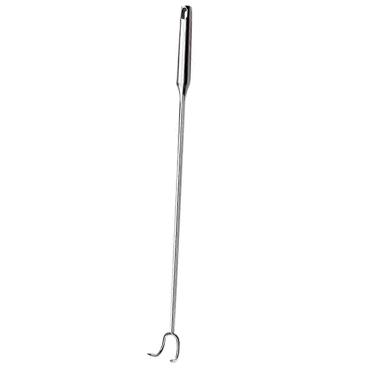 Stainless steel reusable grill hooks for meat and fish