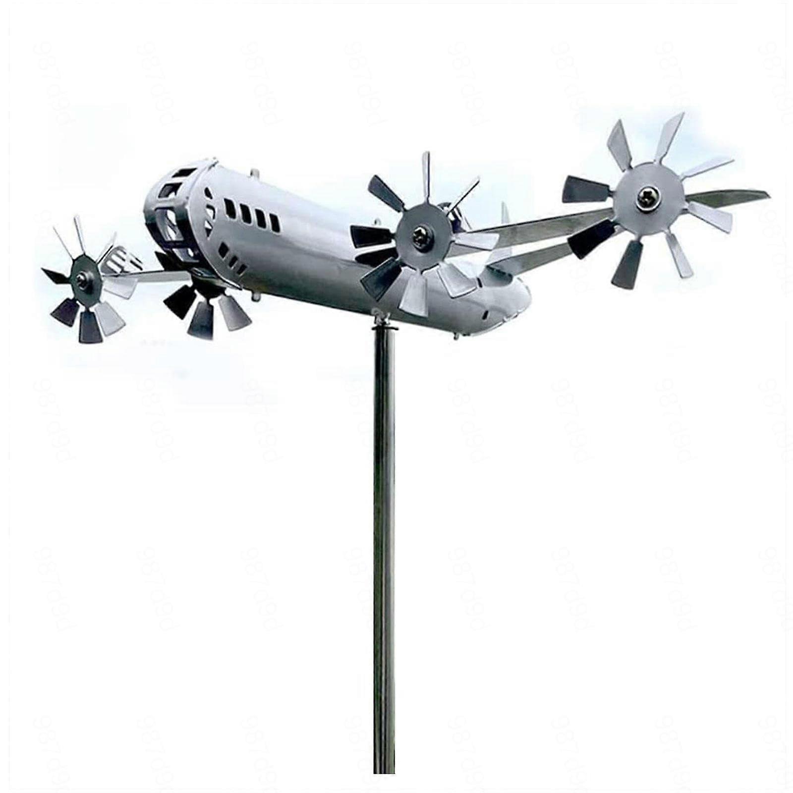 Aircraft Metal Wind-Powered Wind Spinner