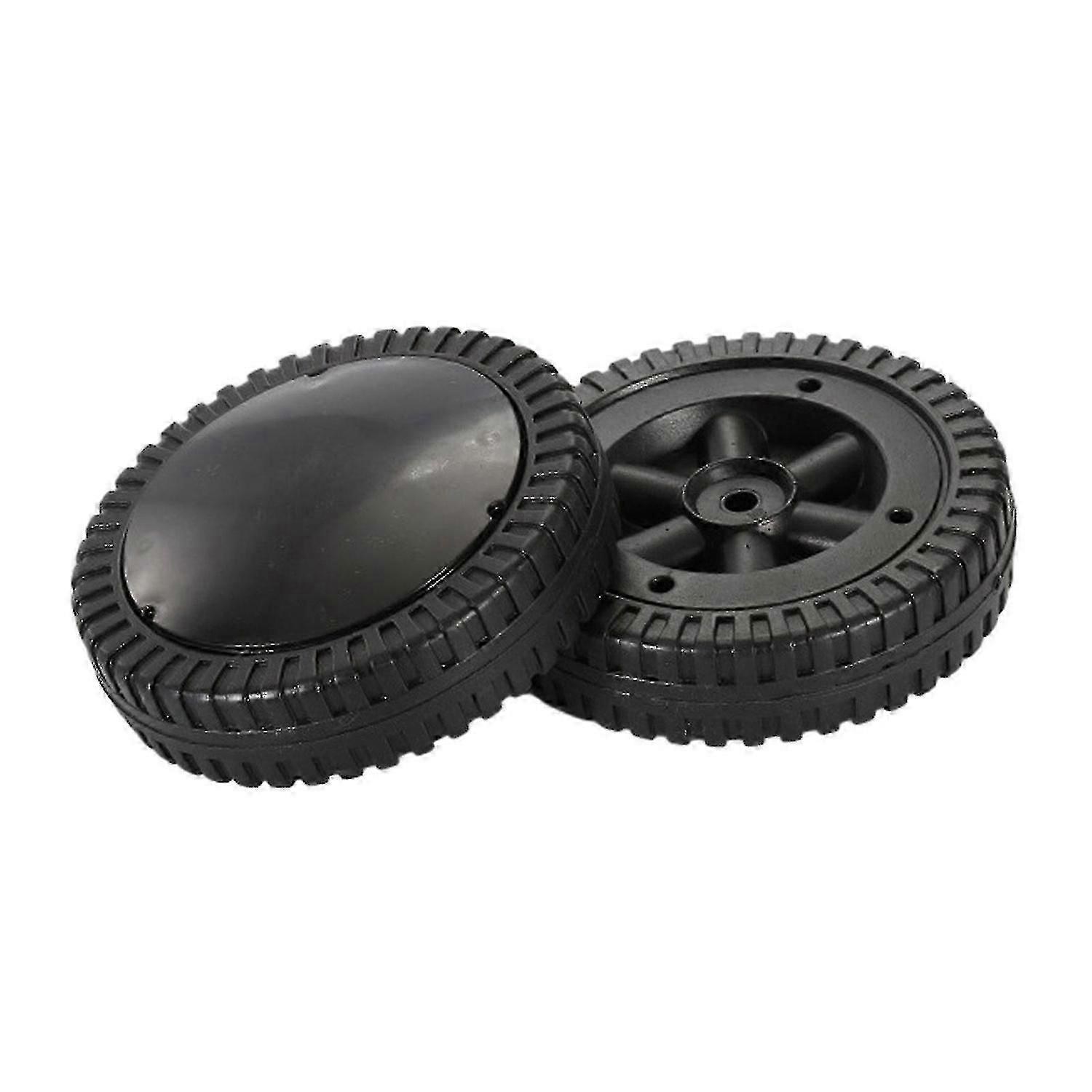 2 Pack BBQ Grill Wheels Smooth Rolling Black 6 polegadas Pneus para churrasco Grills