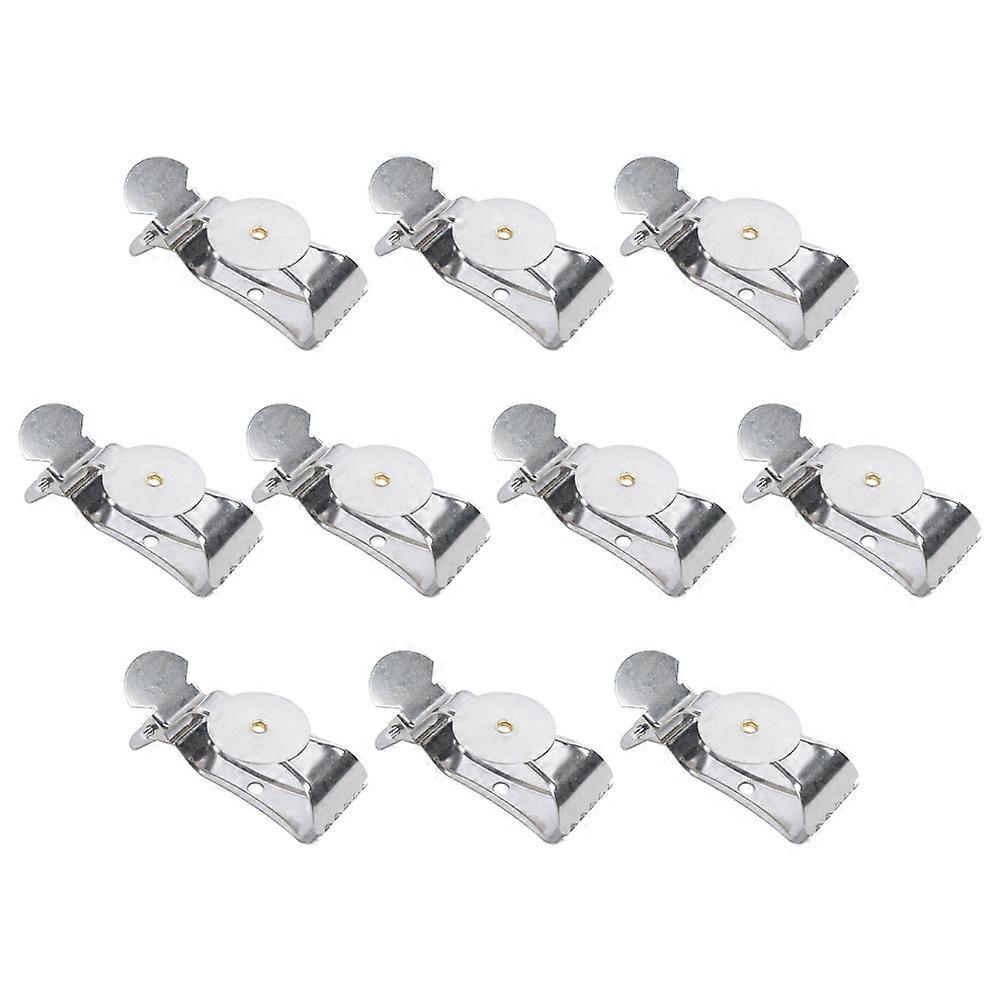 Curtain Clamp For Drapes Curtain Holdback Clips Home Decoration Silver 8x3cm Simple Design 10Pcs