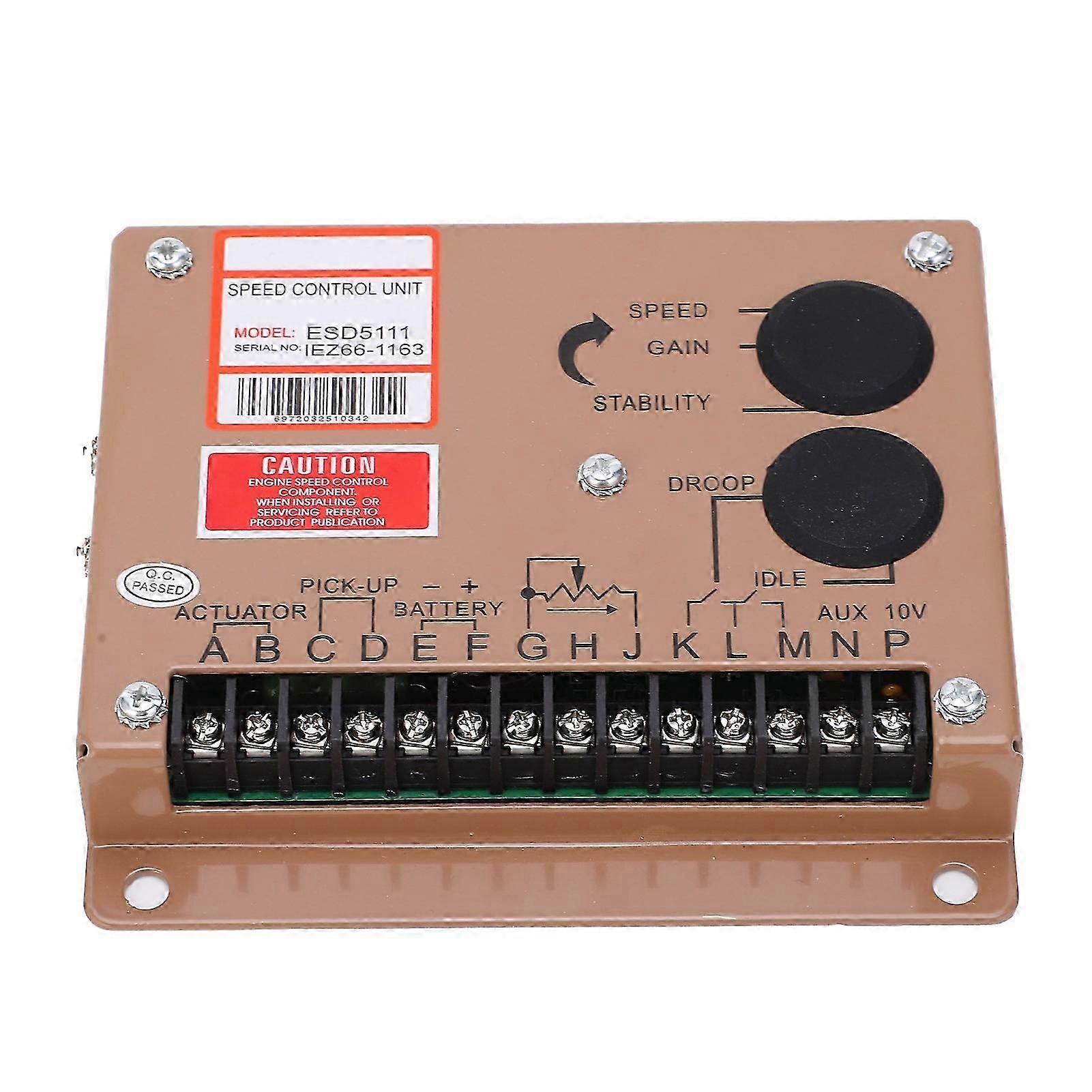 Electronic Governor Generator Engine Speed Control Board Iron Regulator ESD5111 DC 12V/24V