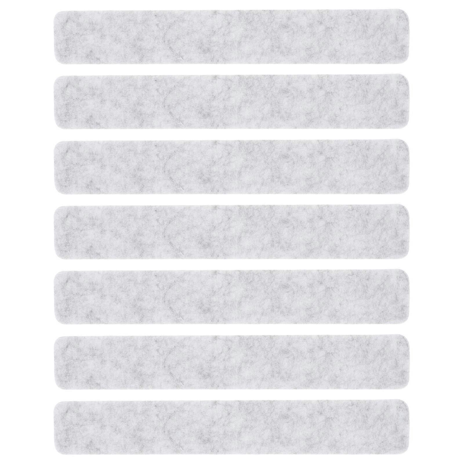 Felt Board Tiles For Wall Bulletin Board Strips Office Home School Rectangular Light Grey 33x5cm Memo Board 8 Pcs