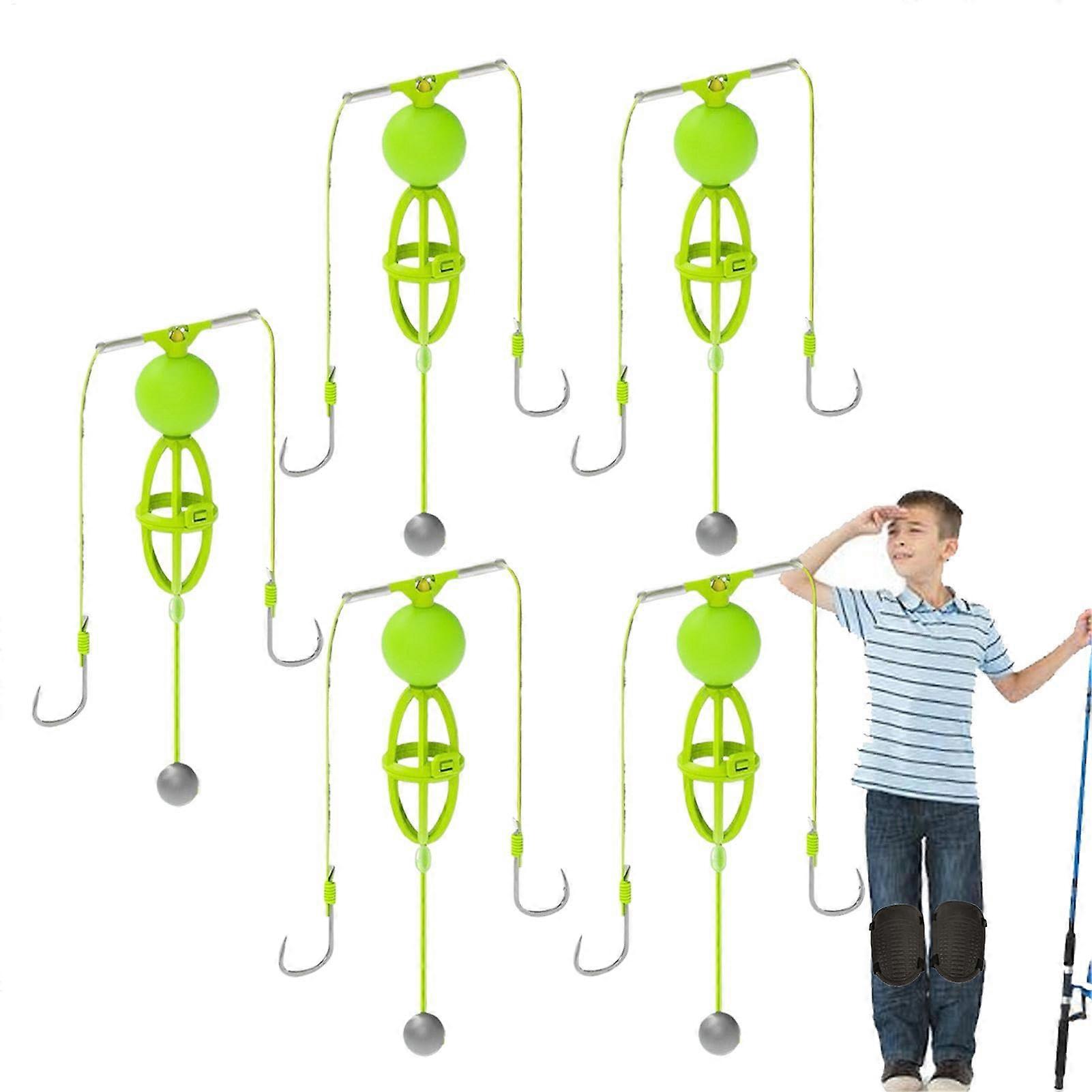 Köderhalterhaken für Karpfenangeln, 5 Stück Untere Fischerei Käfighaken, Robustes Material, Ideal für Angler und Expeditionen