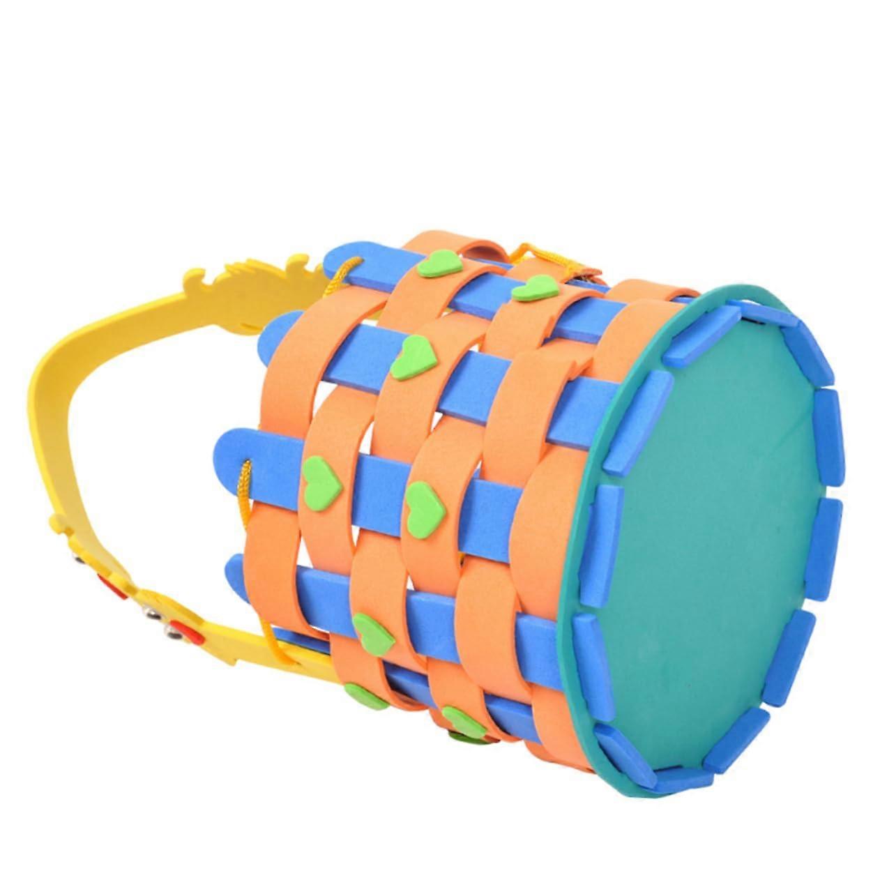 Woven Basket Set Of 4 DIY Material Kit For Bag Making Including EVA Flower Design And Pocket Umbrella Handbag Craft