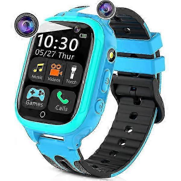 Smartwatch for Children with Call Function, 14 Games, Dual Cameras, Alarm, Music Player, and Flashlight for Boys and Girls