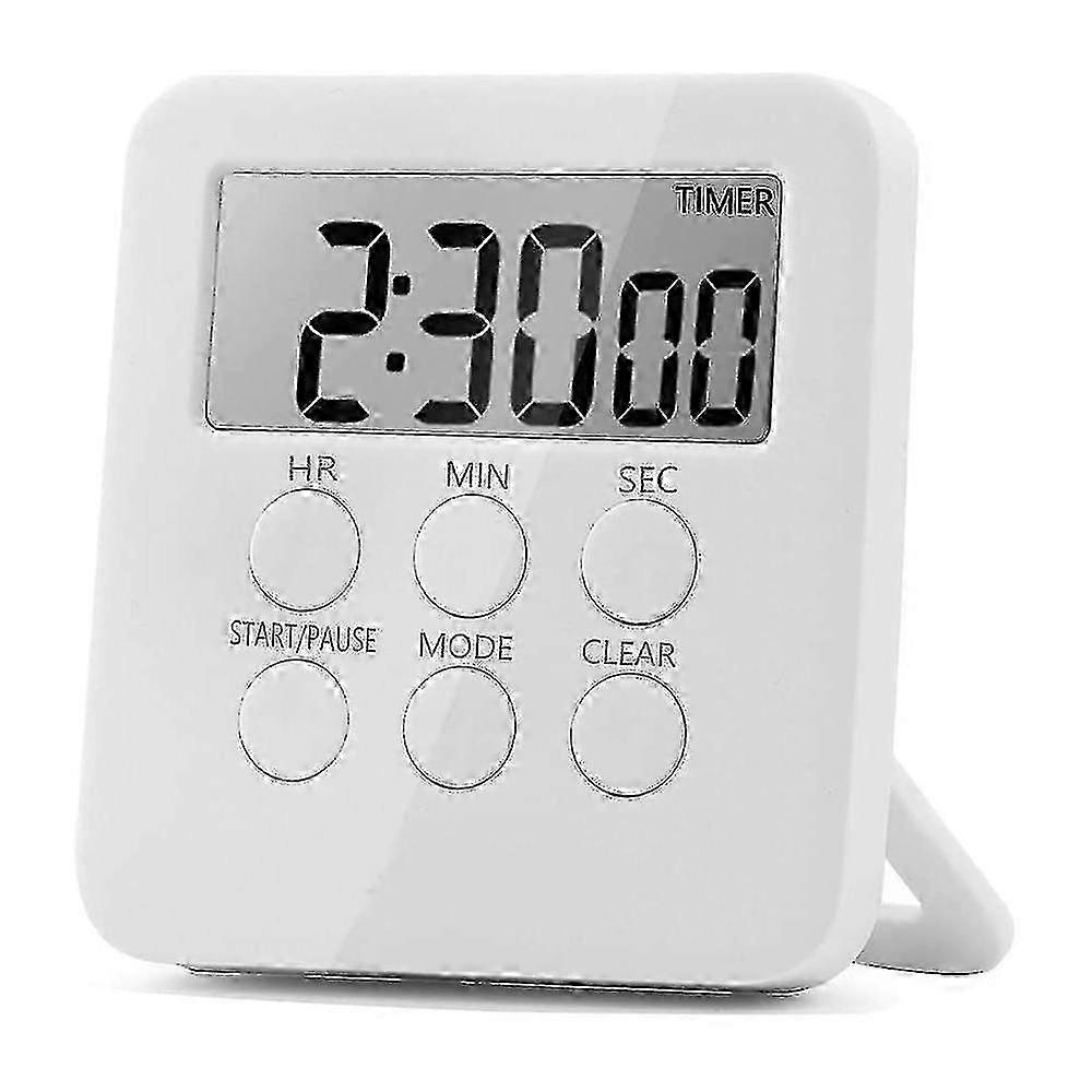 Digital Magnetic Kitchen Timer and Stopwatch Alarm with Sound and Light Signal, Ideal for Short Term Use