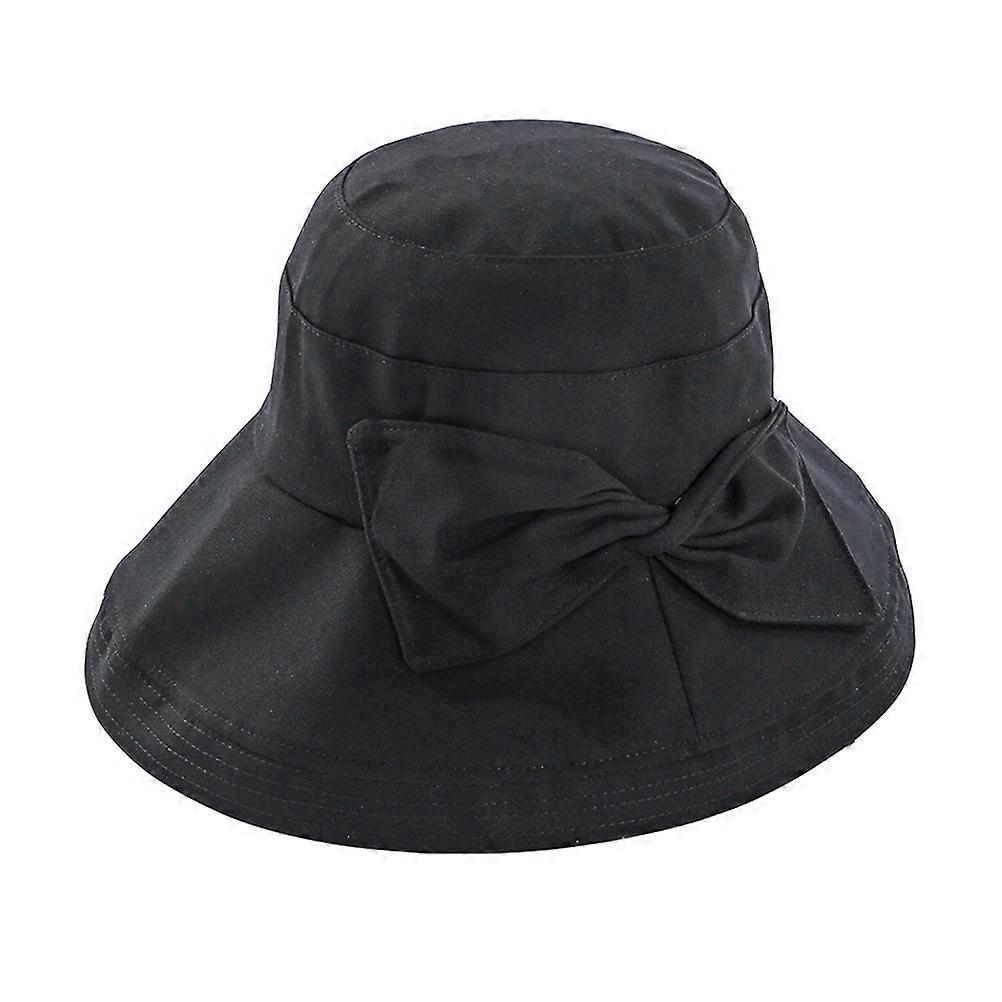 Fashionable Lightweight Wide Brim Sun Hat with Bowknot UV Protection Breathable Design for Summer Outdoor Activities Beach Gardening