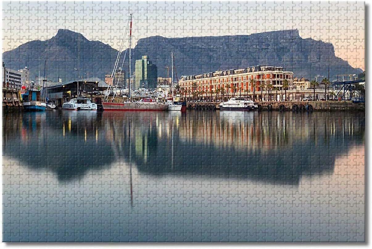 جنوب إفريقيا فيكتوريا ووترفرونت كيب تاون بانوراما الألغاز للبالغين الأطفال 1000 قطعة لغز خشبي