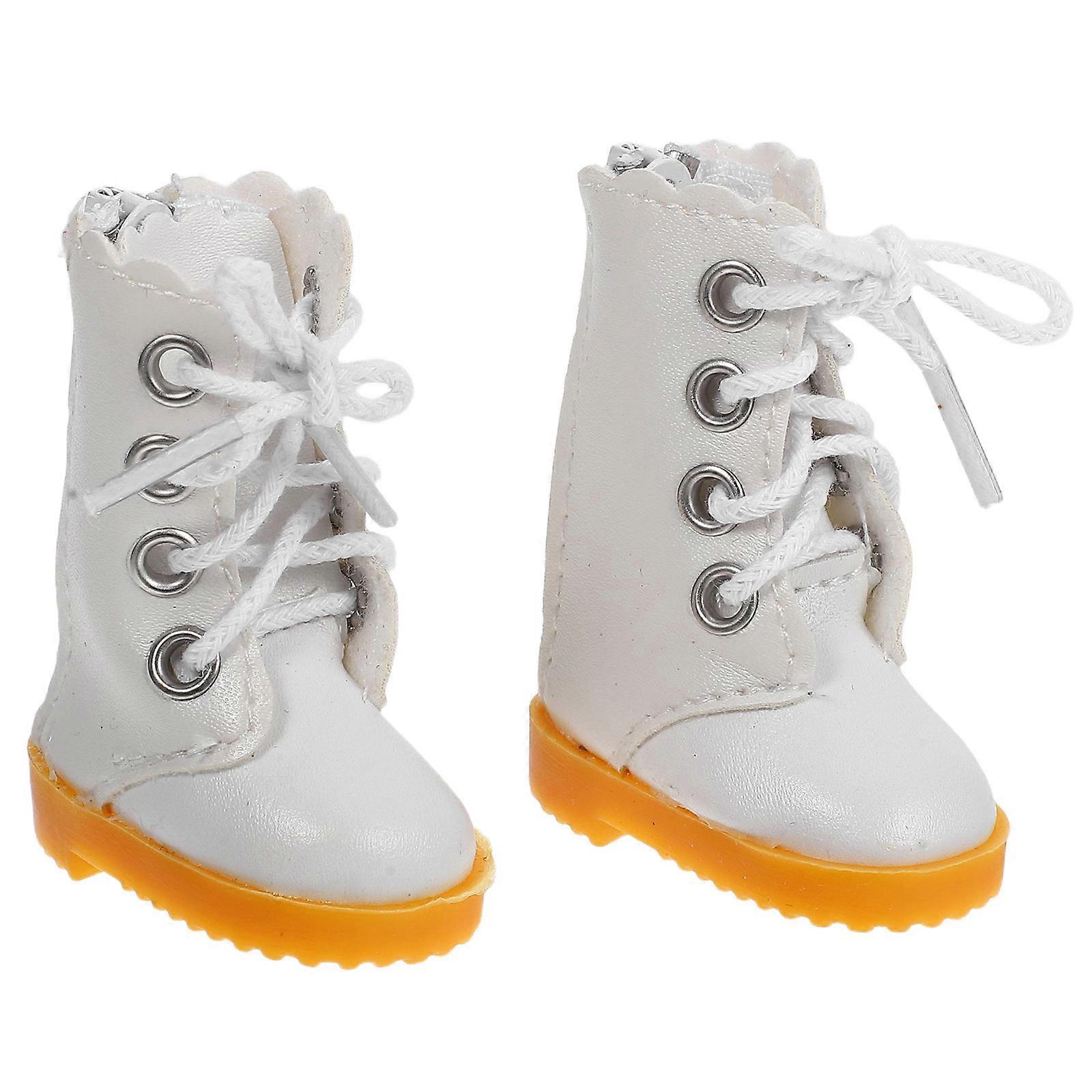 Stylish High Top Doll Boots for Jointed Dolls – Durable Fabric Miniature Shoes with Decorative Details for Play, Parties, and Photoshoots