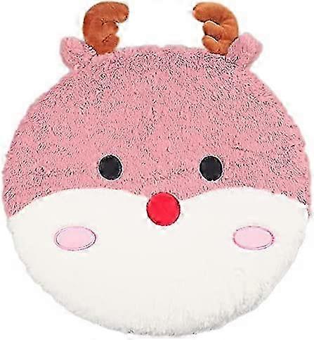 Soft Non-Slip Round Memory Foam Stool Cushion with Cute Animal Cover for Chair and Floor Use, 16 Inches in Diameter