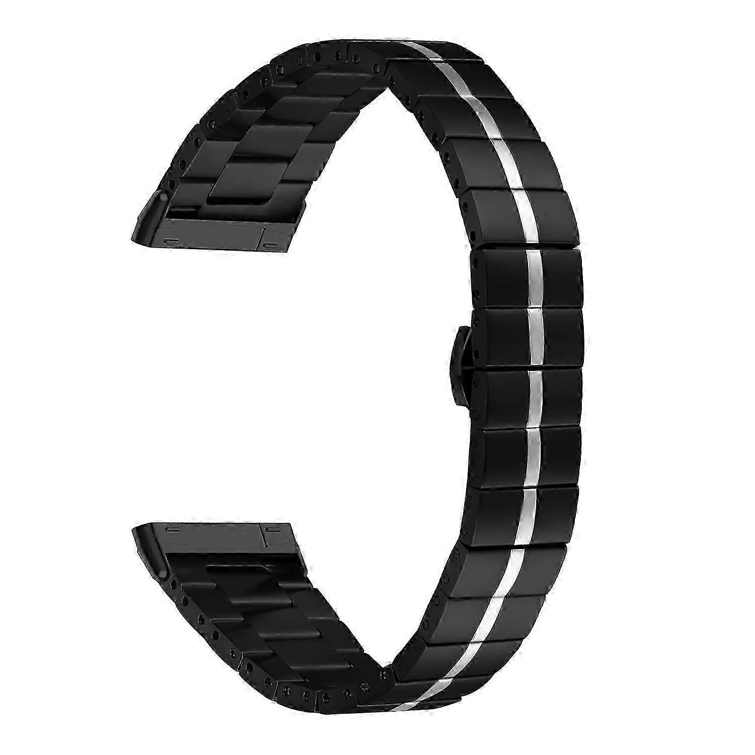 Stainless Steel Watch Strap Wrist Band Replacement for Compatible Brands with Fitbit Sense/Versa 3
