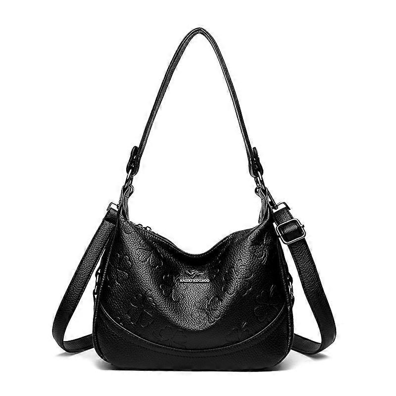 Cross-body and single-shoulder bag, classified storage, dumpling bag made of PU material