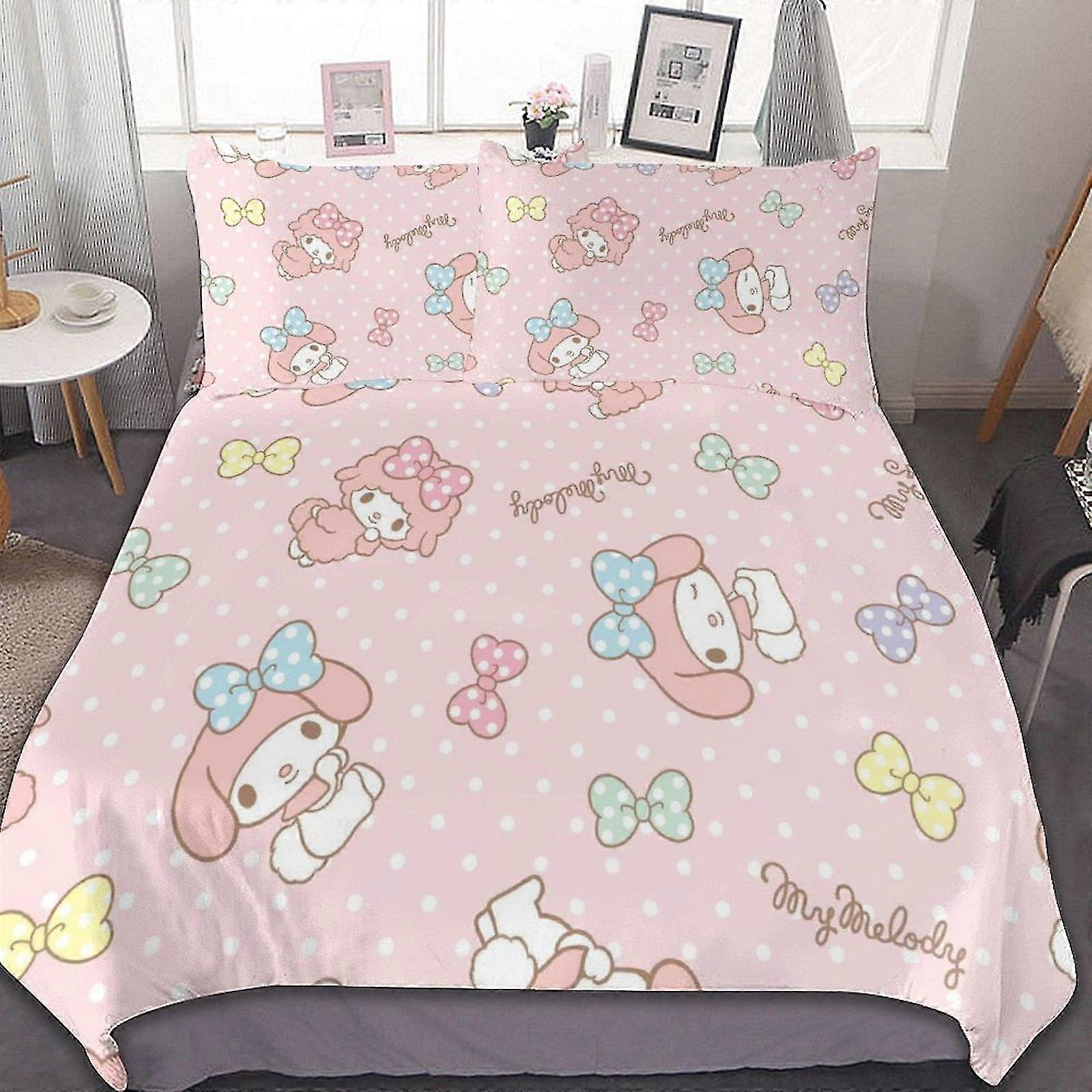 Breathable 3 Pcs Bed Sheets Set with Duvet Cover and 2 Pillow Shams, Soft All Seasons Bedding Set Suitable for Certain Brands