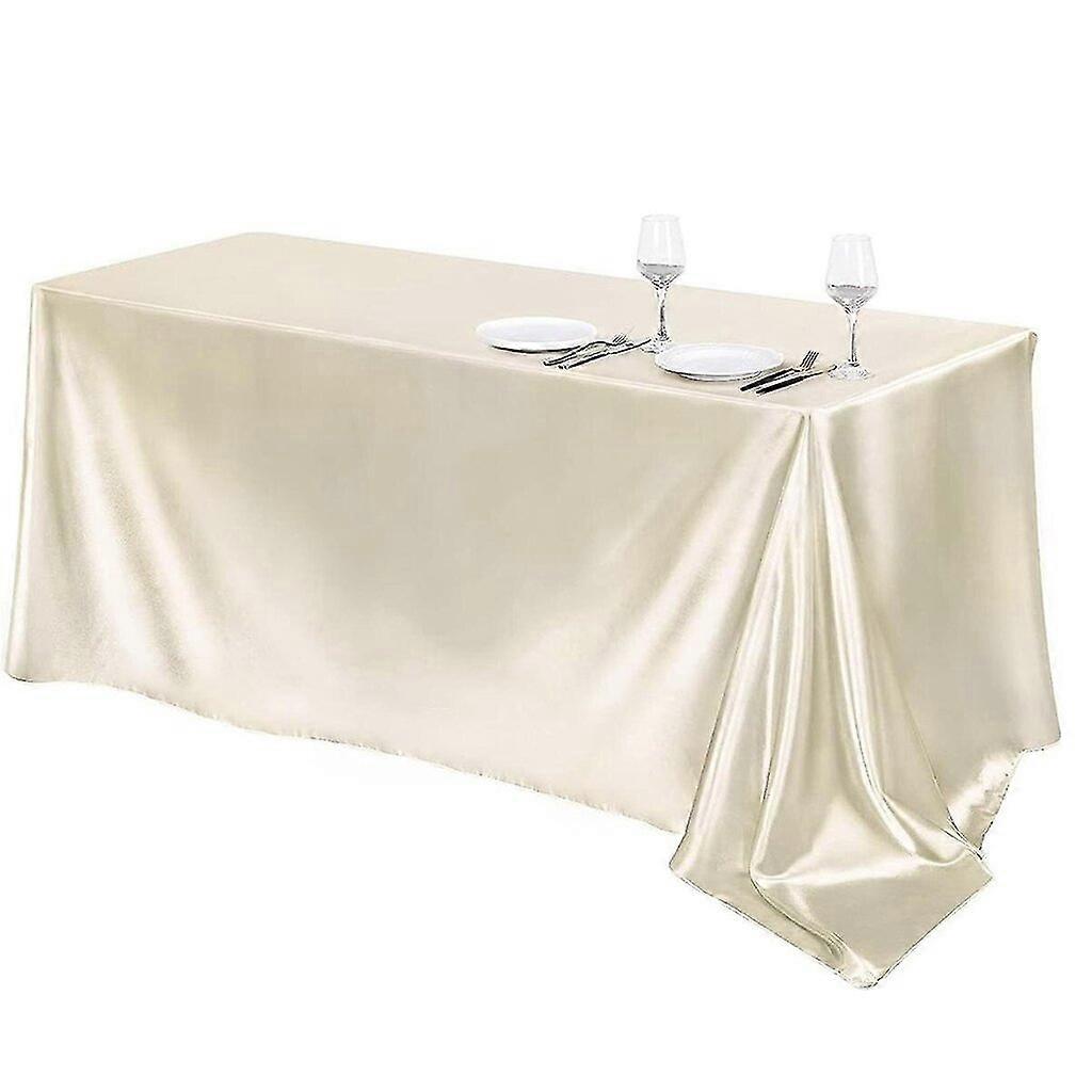 Banquet wedding scene tablecloth solid color rectangular shiny satin tablecloth Co