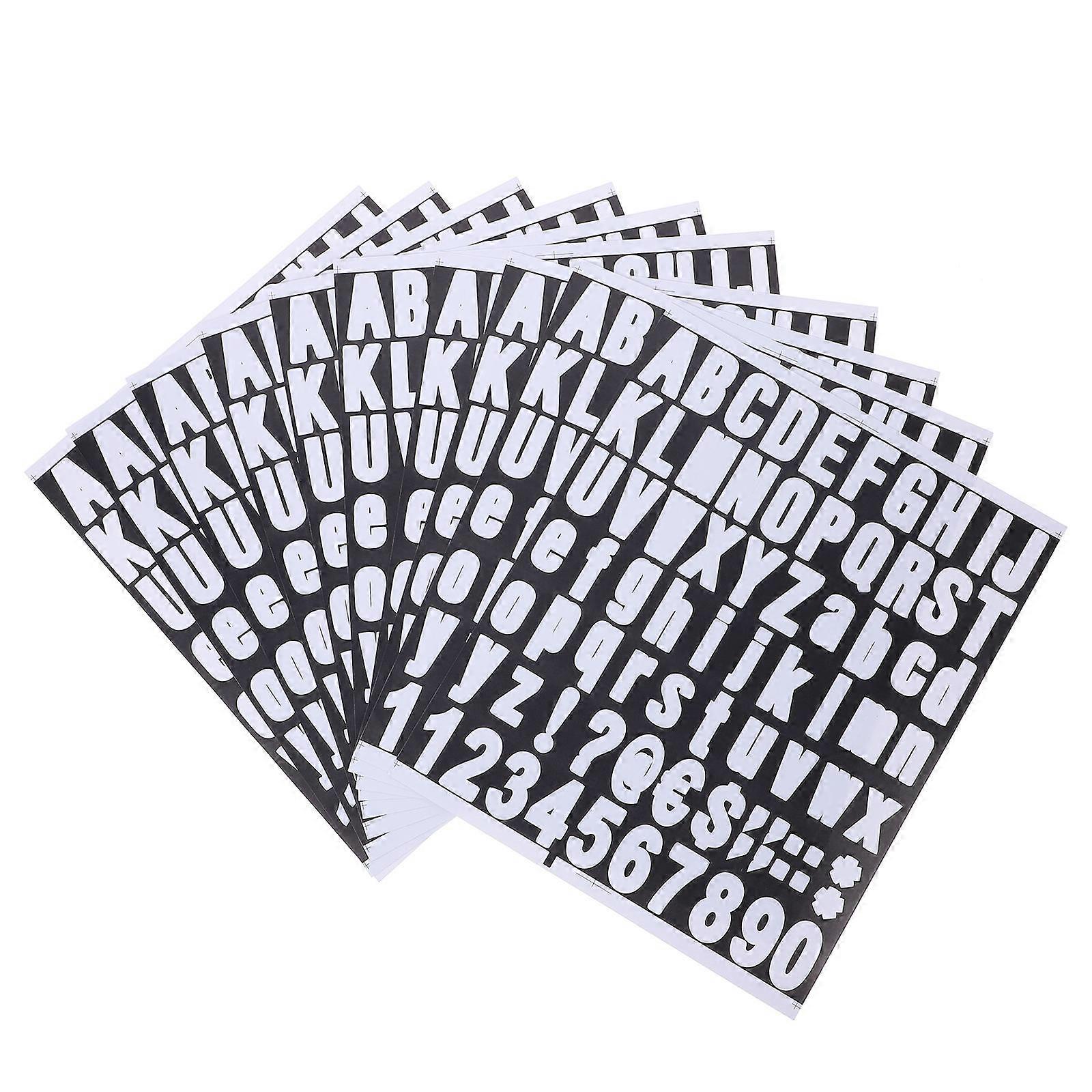 Self Adhesive Vinyl Alphabet & Number Stickers for Crafting, Scrapbooking, and Signage – Durable, Non Fading Letter Decals for Address Numbers