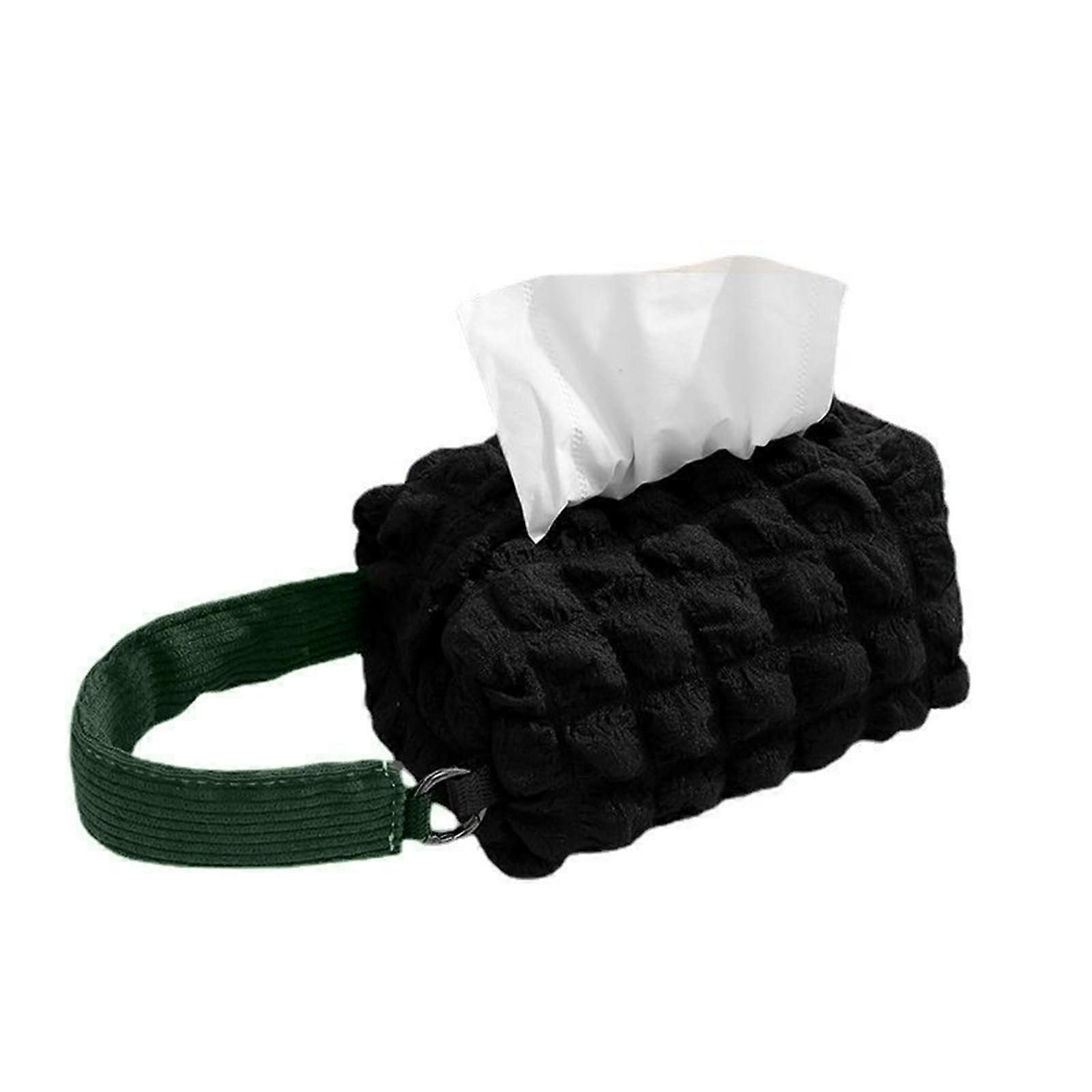 Tissue Box Cover Puffgewebe Fabric, Desktop Tissue Holder Dispenser, Multi-Purpose Car Tissue Box