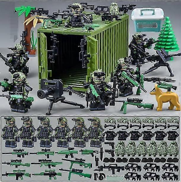 新しいバージョン軍事ビルディングブロックハマーキャリッジスペシャル警察ミニオン警察兵士男の子と子供のパズル組み立ておもちゃ